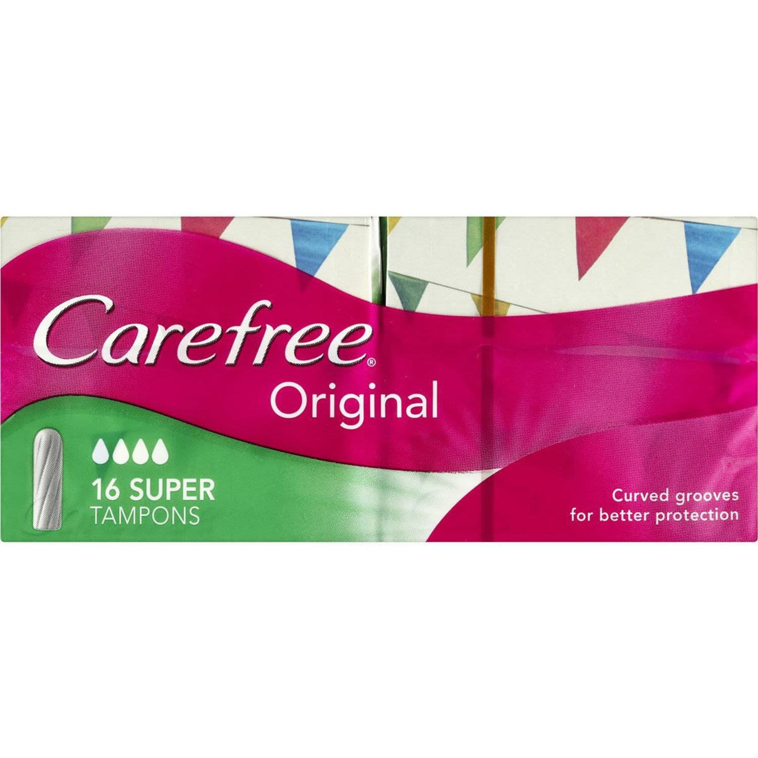 Carefree Original Tampons Super, 16 Each
