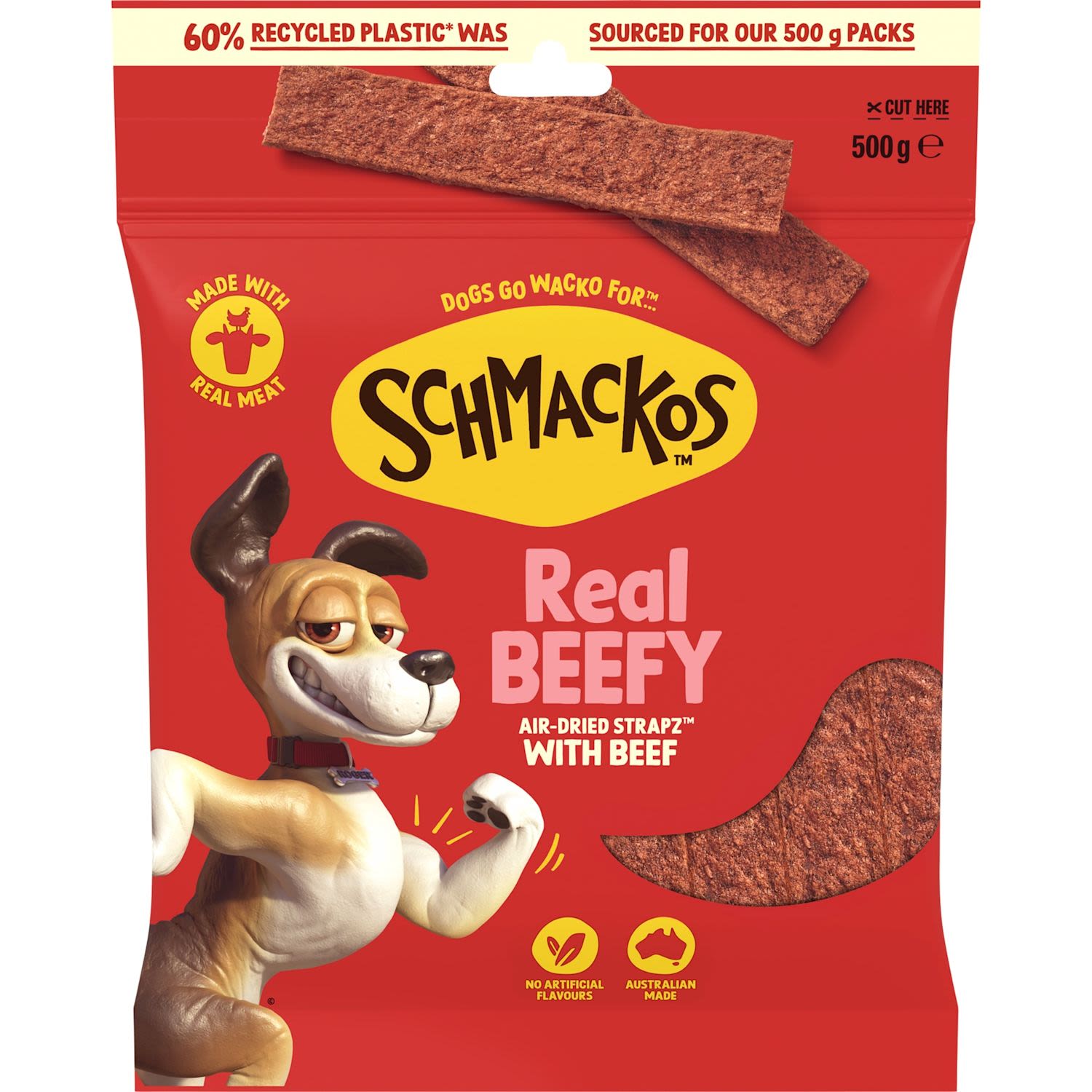Schmackos Dog Treat Beef Bag