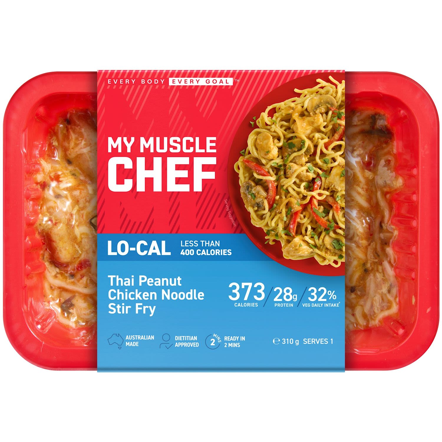 My Muscle Chef Thai Peanut Chicken Noodle Stir Fry