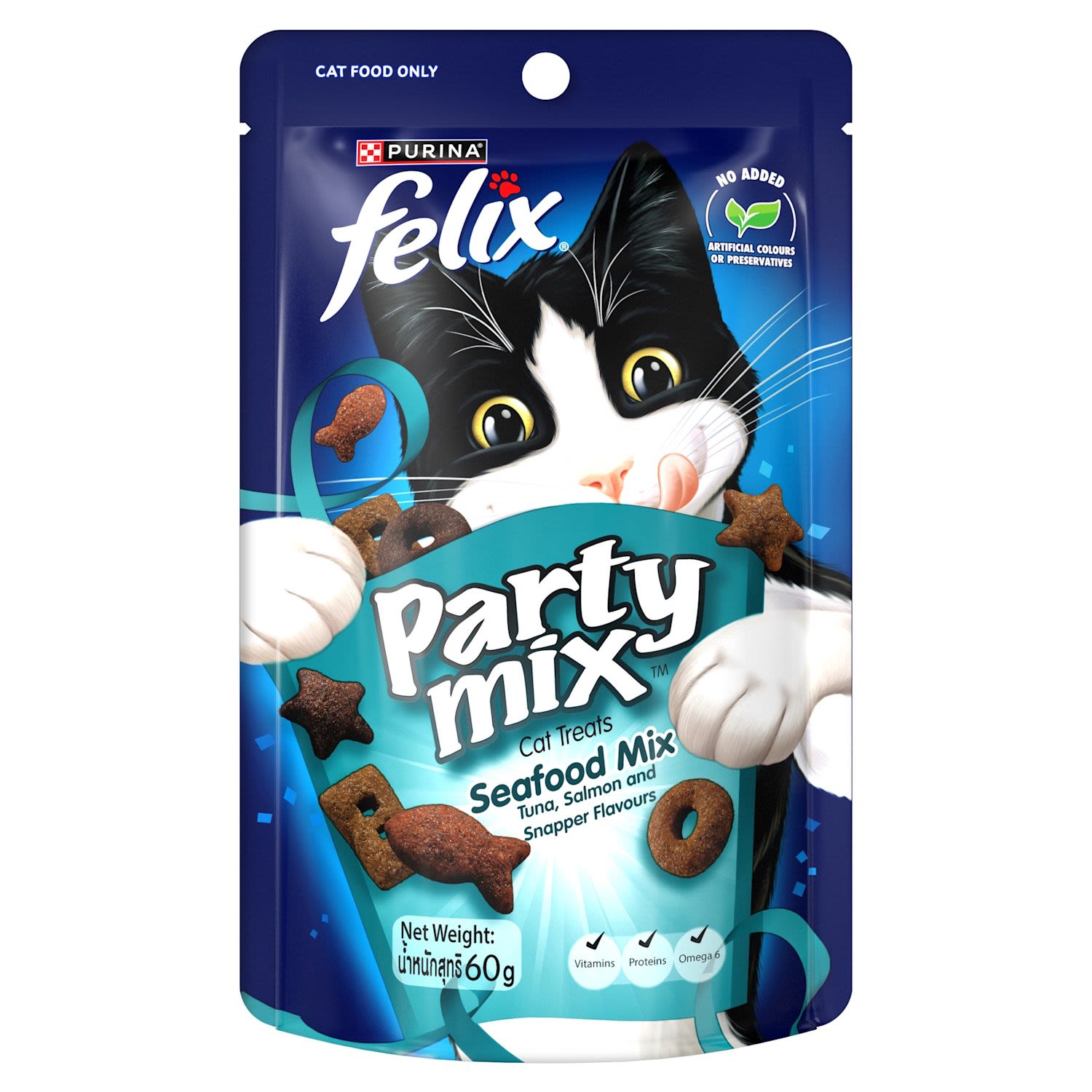 Purina Felix Adult Cat Treats Party Mix Seafood