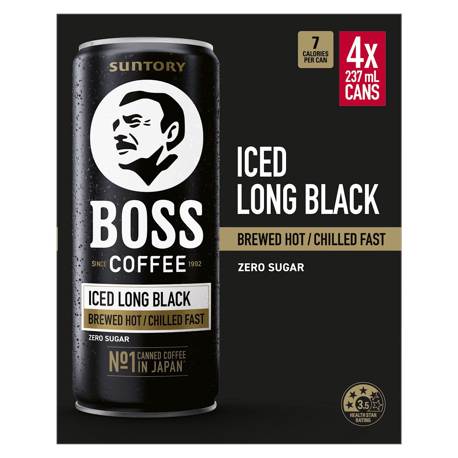 Boss Coffee Drink Iced Long Black