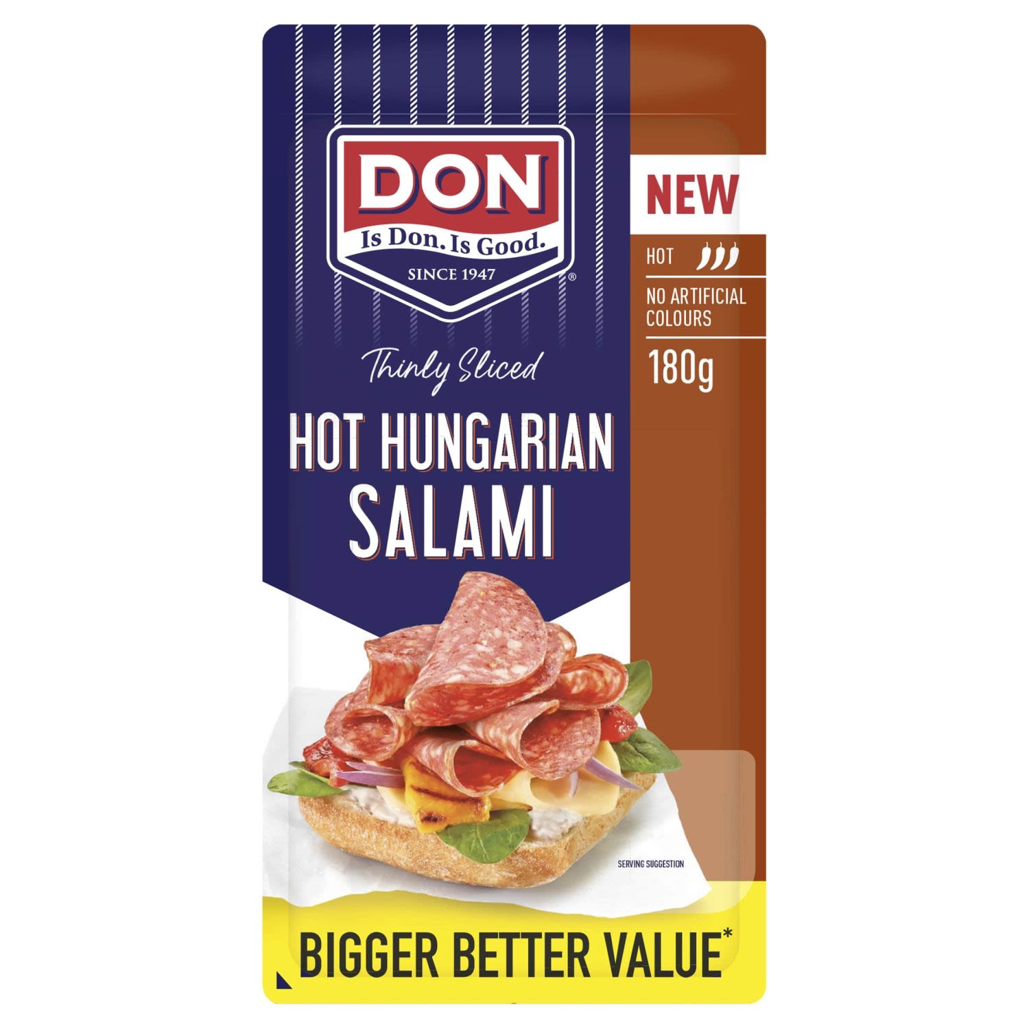 Don Salami Hot Hungarian Thinly Sliced