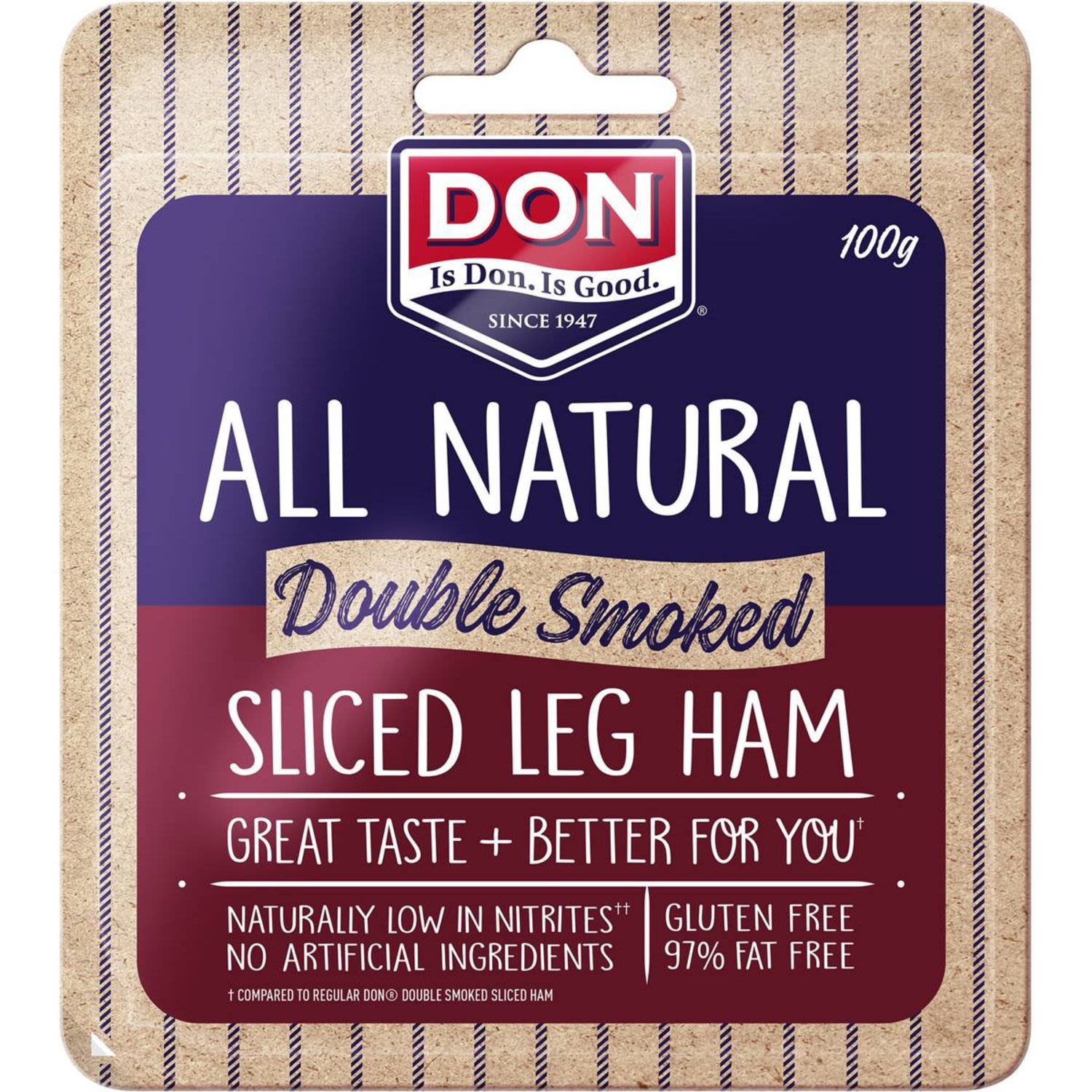 DON All Natural Double Smoked Ham, 100 Gram