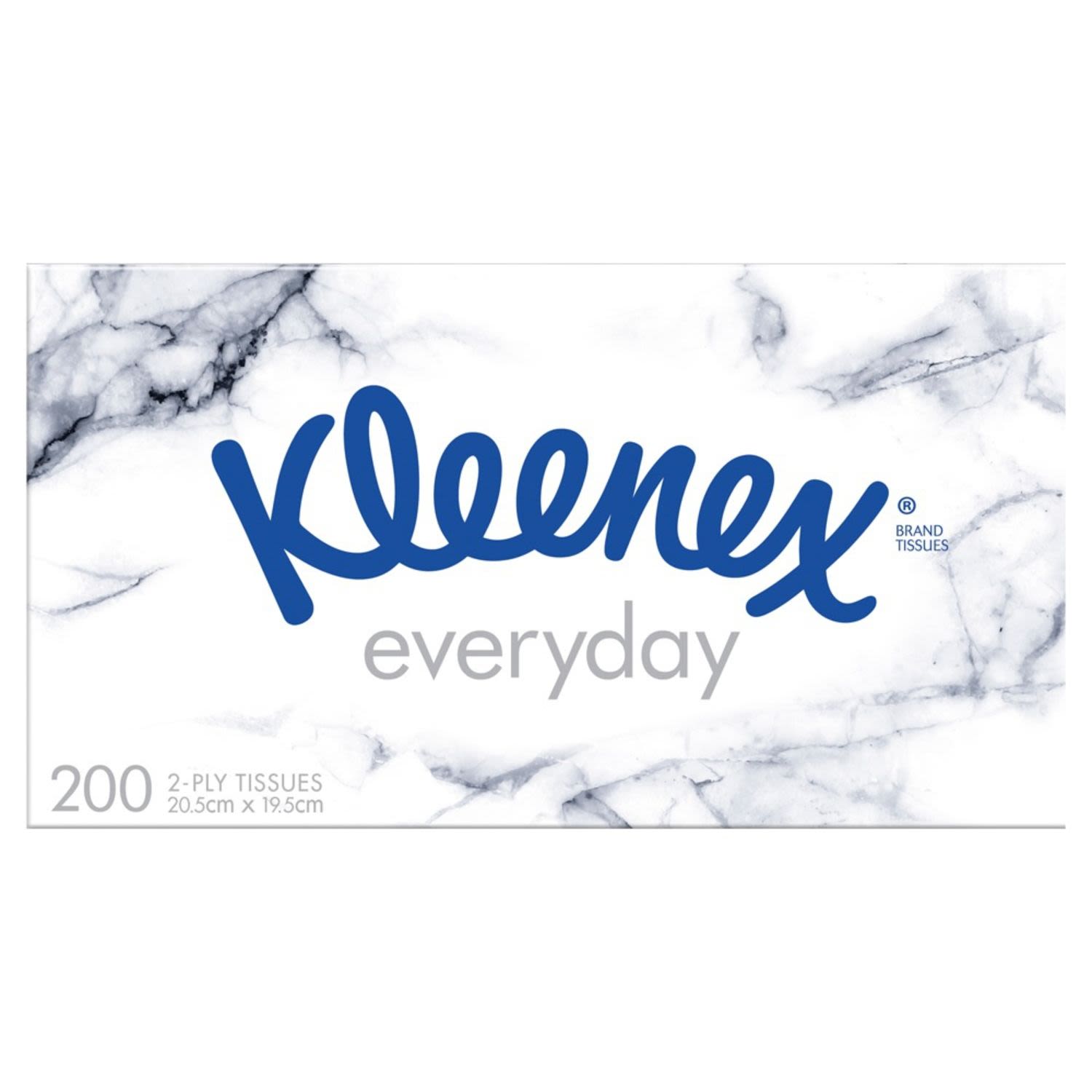 Kleenex Everyday tissues, for everyday laughs, tears, sniffles and family moments.

2-ply tissues, 200 sheets, 20.5cm x 19.5cm

Our Kleenex Facial Tissues are Aussie made and we’re proud of it; they’ve been made at our Millicent mill in South Australia since 1966. This means support for local communities, including hundreds of local employees and their families, each year.

FSC® Certified, ensuring responsible forest management, meeting the most rigorous environmental and social standard for responsible forest management.<br /> <br />