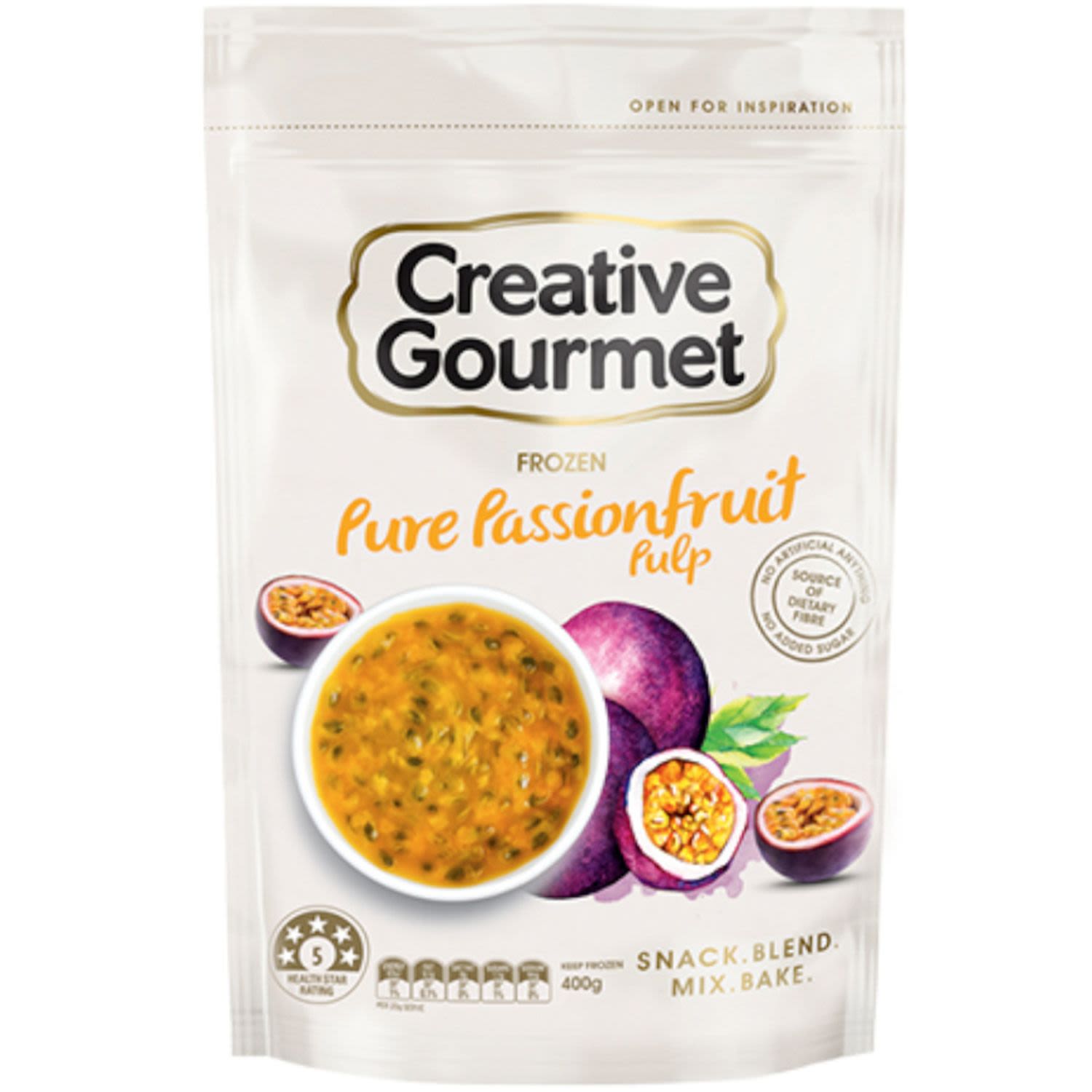 Creative Gourmet Passionfruit Cubes, 400 Gram