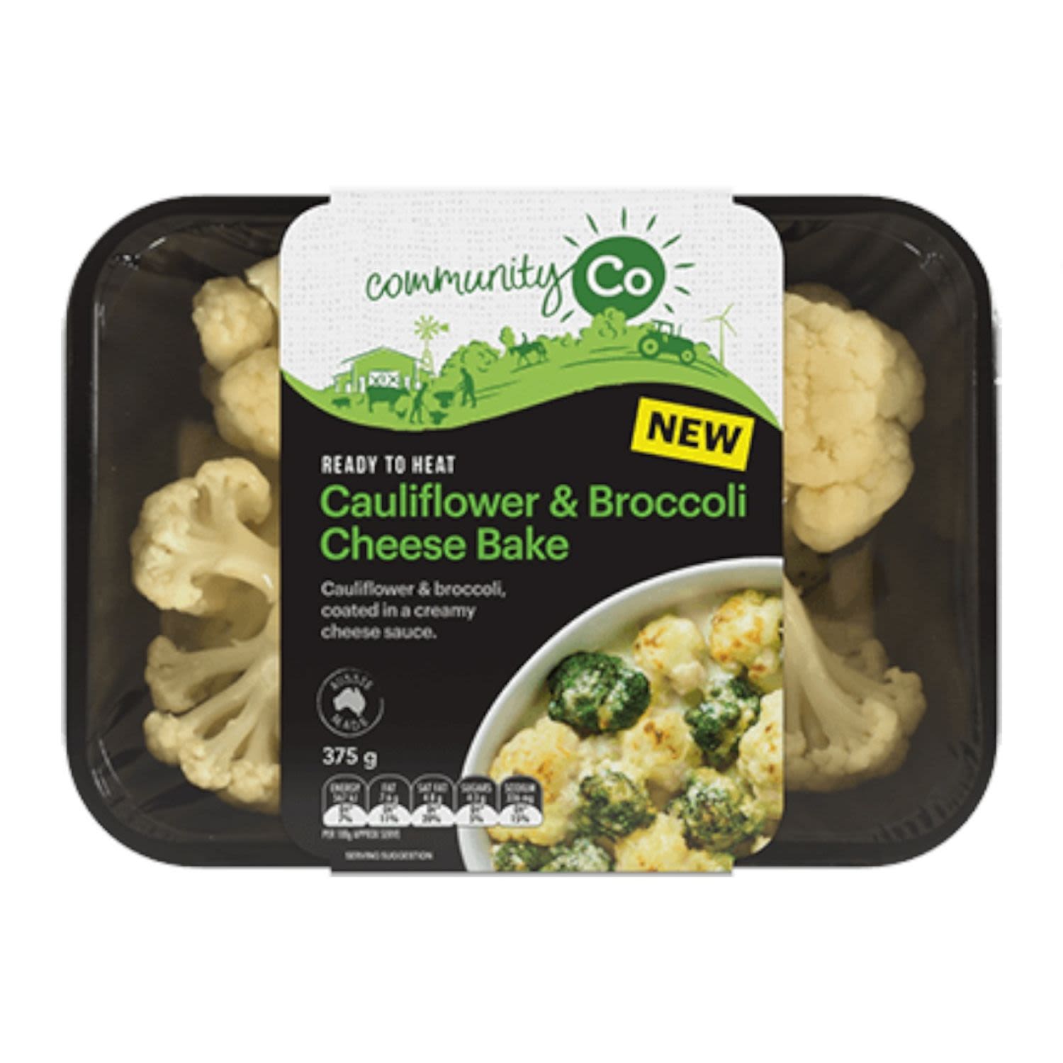 Community Co Cauliflower Cheese & Broccoli Bake, 375 Gram