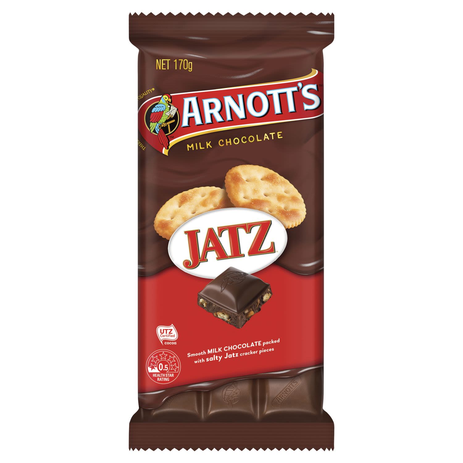 Arnott’s Chocolate Block Jatz, 170 Gram