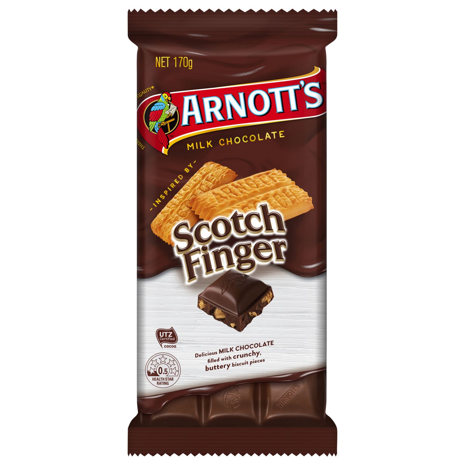 Arnott’s Chocolate Block Scotch Finger, 170 Gram