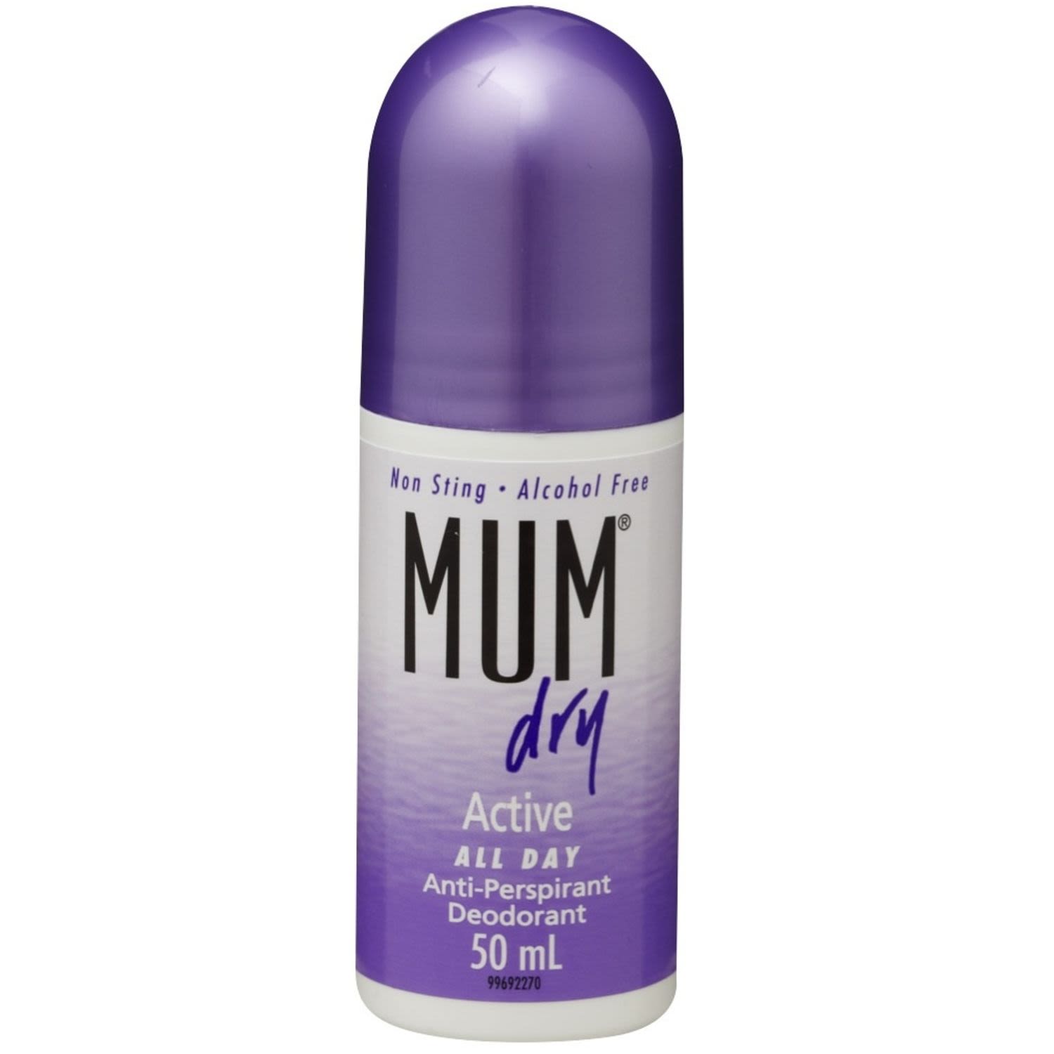 Mum Dry Anti Perspirant Deodorant Dry Active All Day, 50 Millilitre