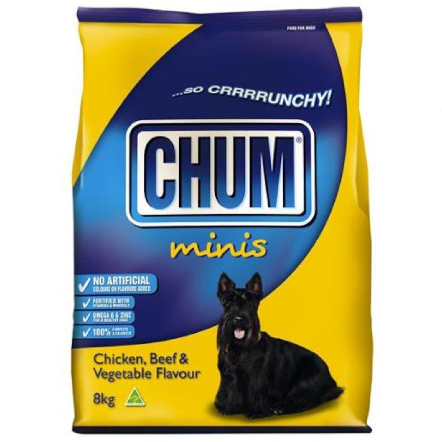 Chum Crunchy Chicken Beef & Vegetable, 8 Kilogram