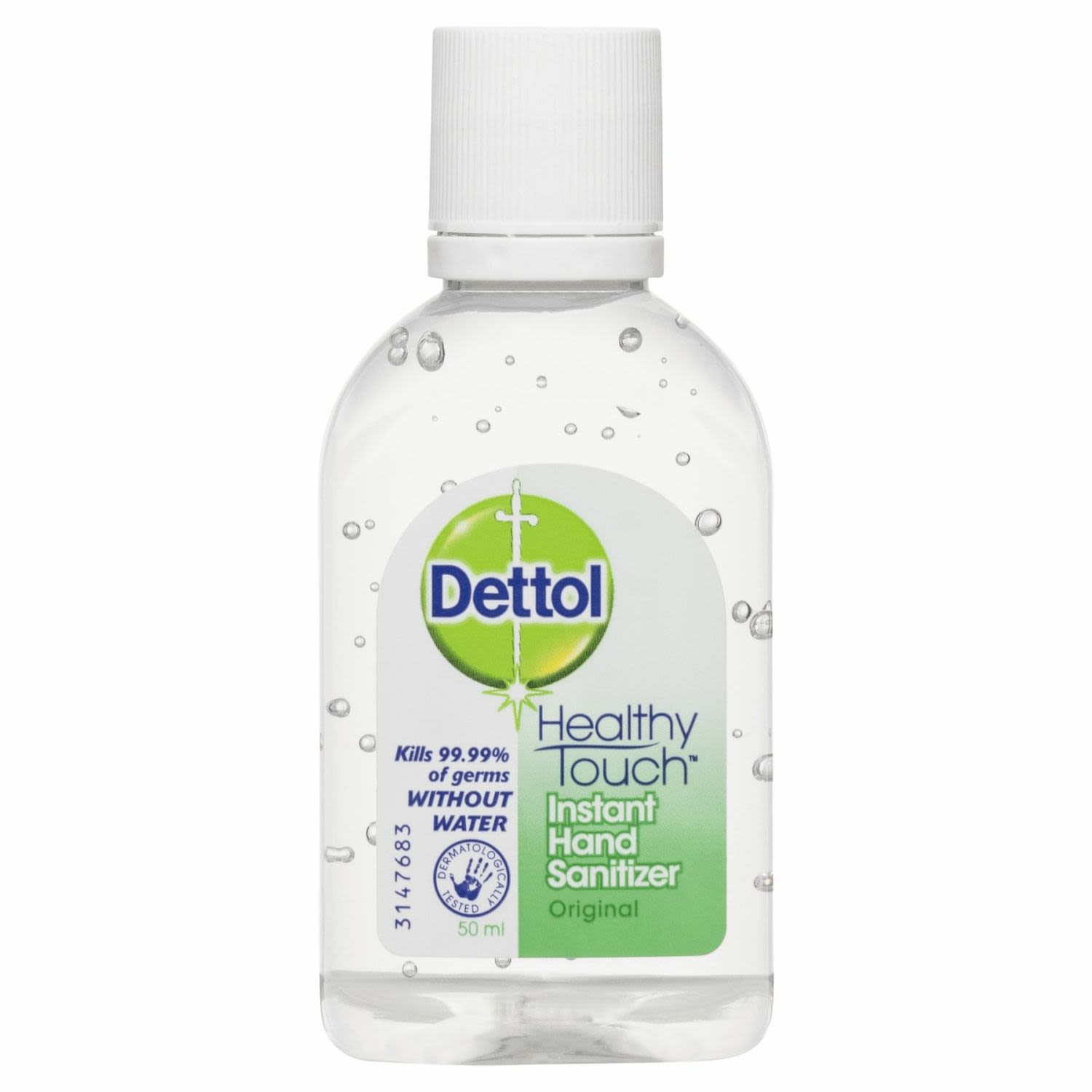 Dettol Healthy Touch Liquid Antibacterial Instant Hand Sanitiser, 50 Millilitre