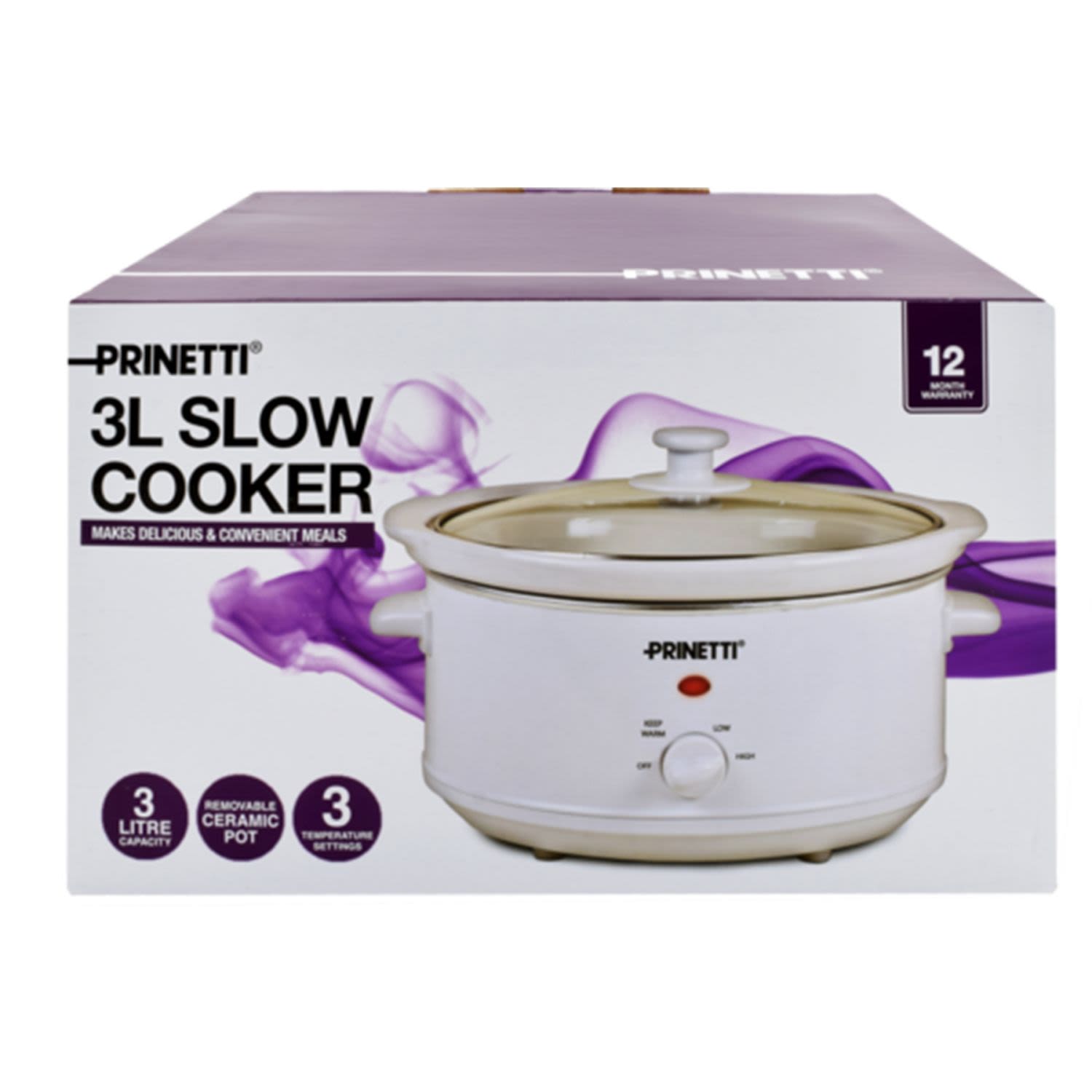 Prinetti Slow Cooker 3L, 1 Each
