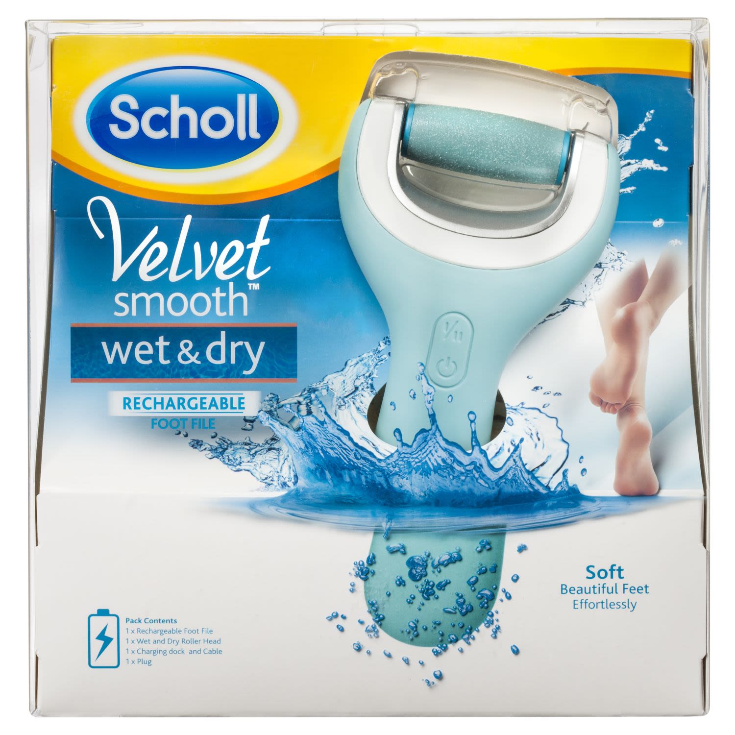 Scholl Velvet Smooth Wet & Dry Express Pedi Foot File, 1 Each