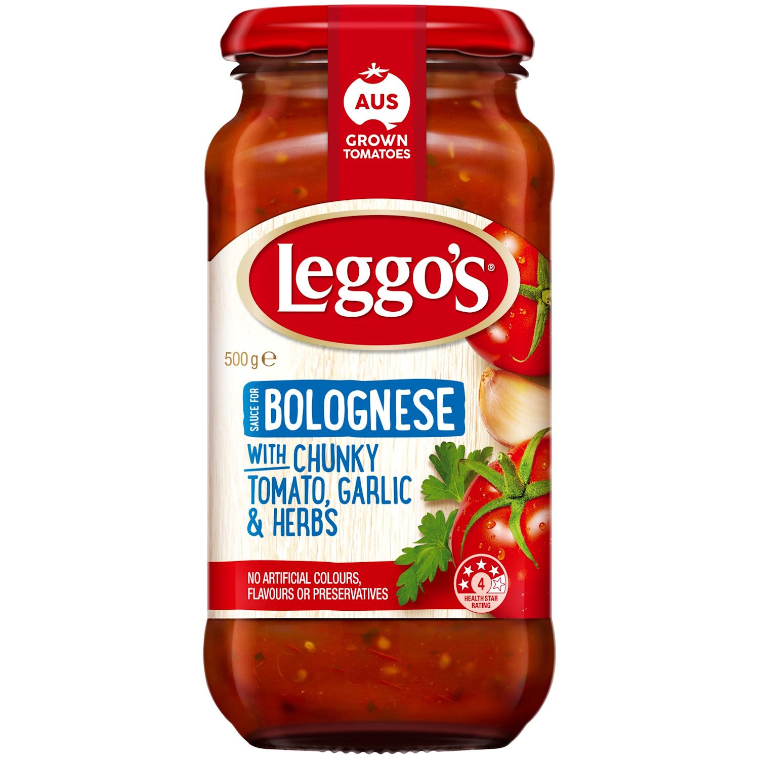 Leggo's Pasta Sauce Bolognese With Chunky Tomato Garlic & Herbs