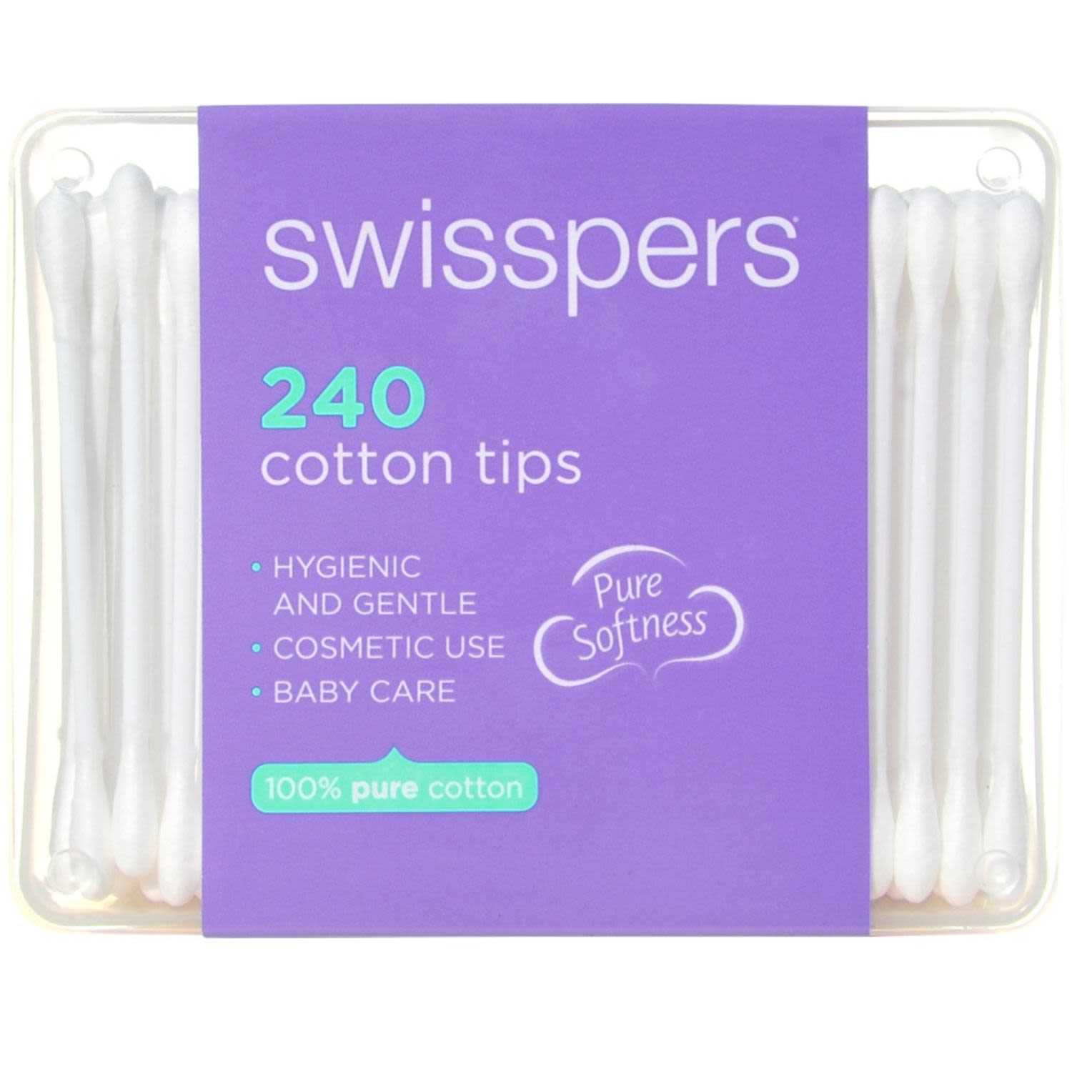 Swisspers Cotton Tips, 240 Each