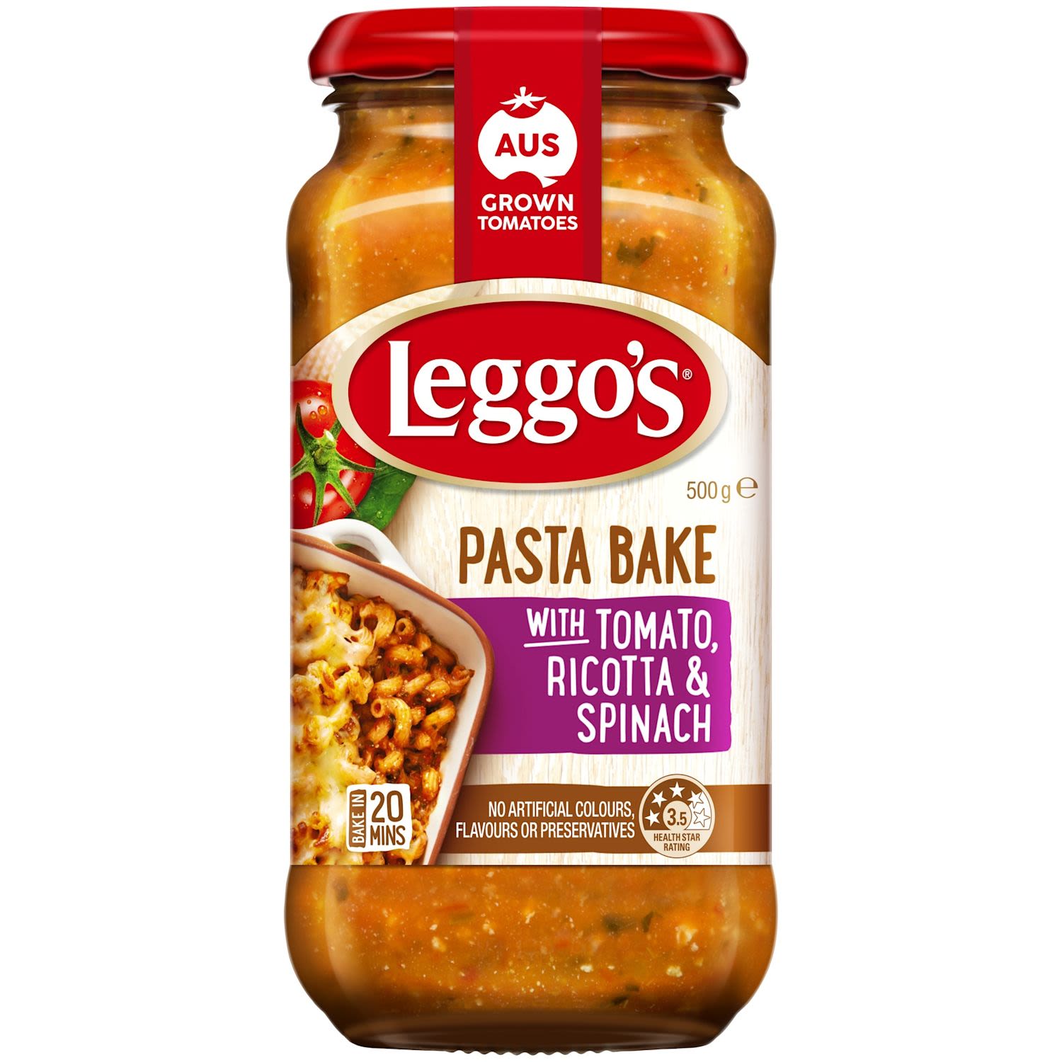 Leggo's Pasta Bake Tomoto Ricotta Spinach IGA Shop Online