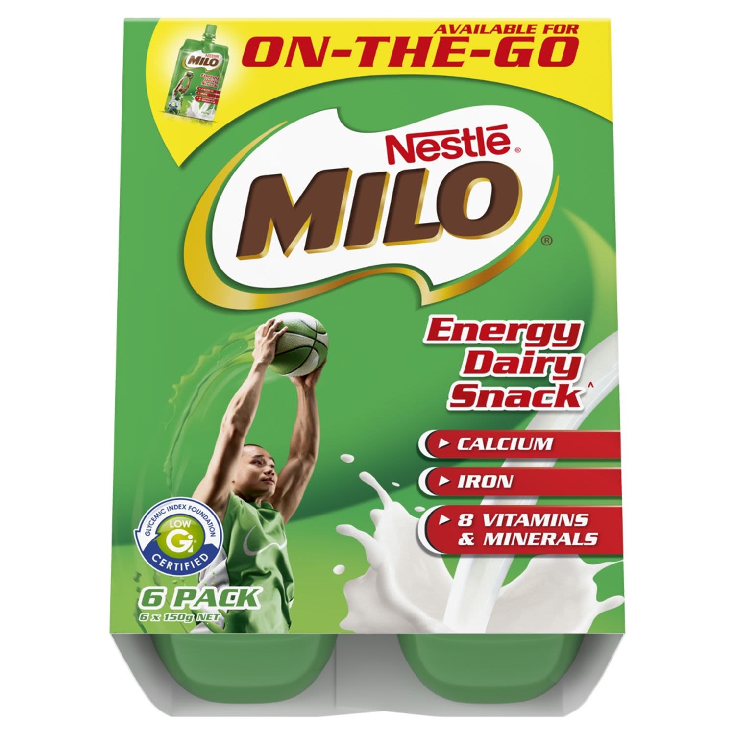 Nestlé Milo Energy Dairy Snack , 6 Each