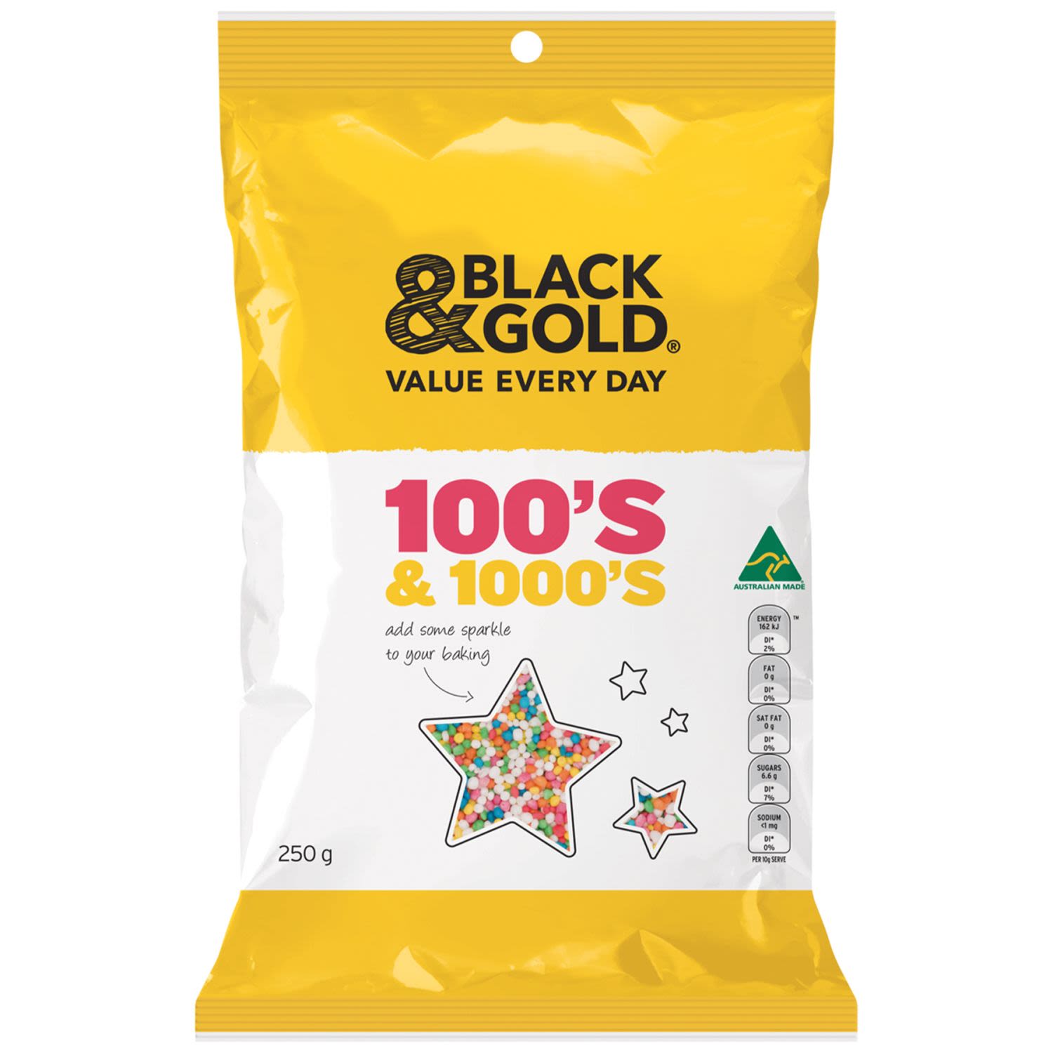 Black & Gold 100s & 1000s, 250 Gram