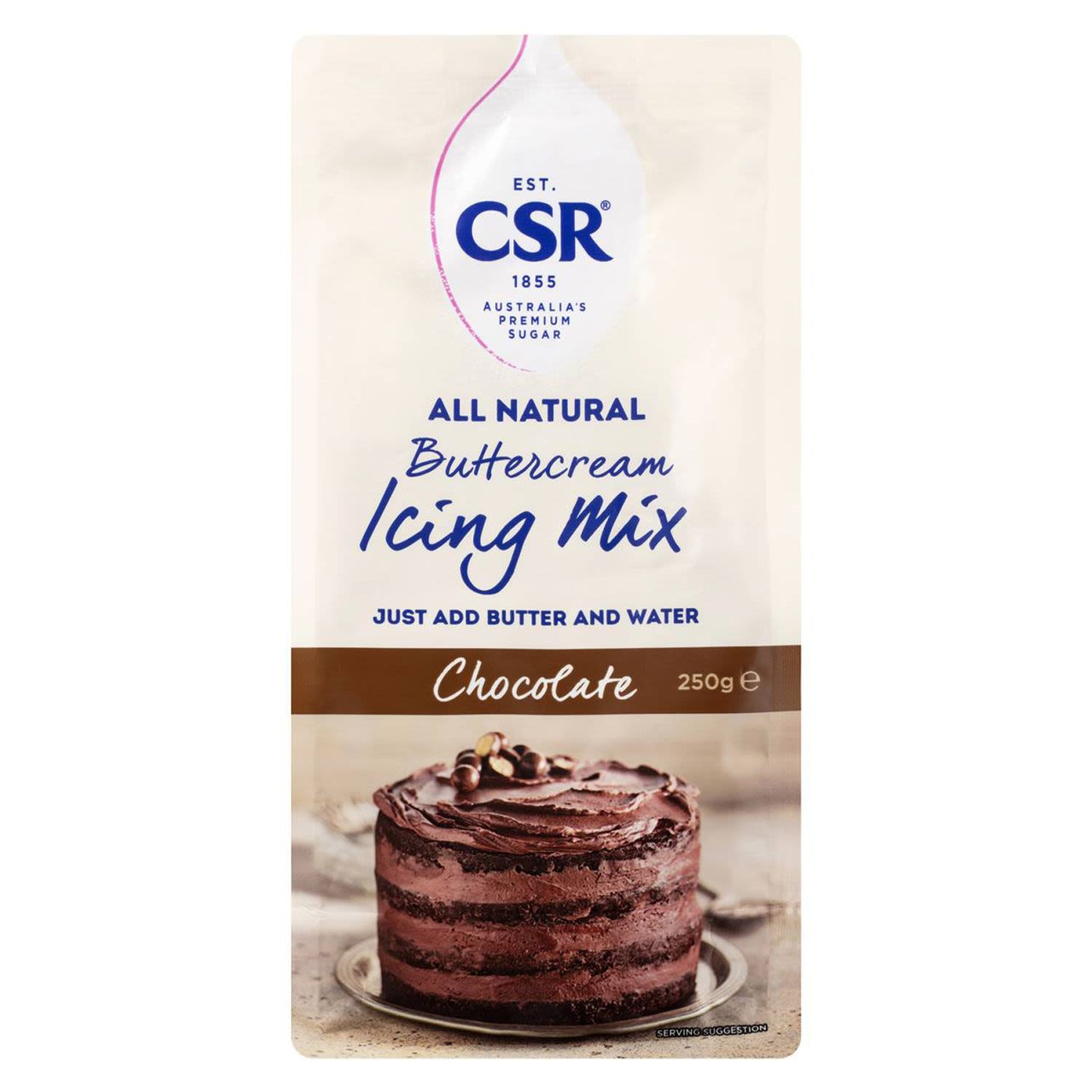 CSR All Natural Buttercream Icing Mix Chocolate, 250 Gram
