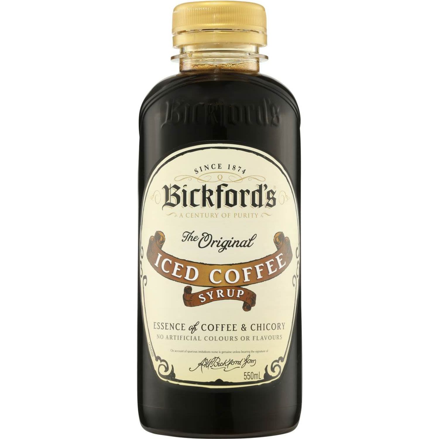 Bickford's Iced Coffee Syrup, 550 Millilitre