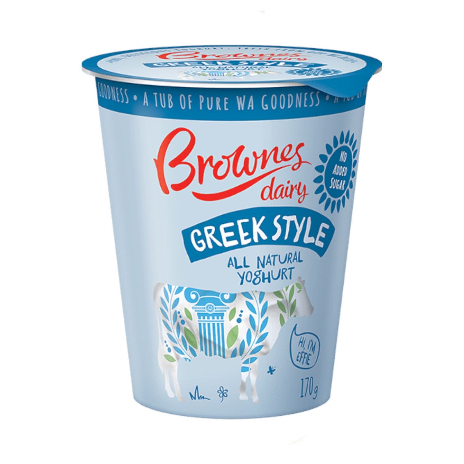 Brownes Original Greek Yoghurt, 170 Gram