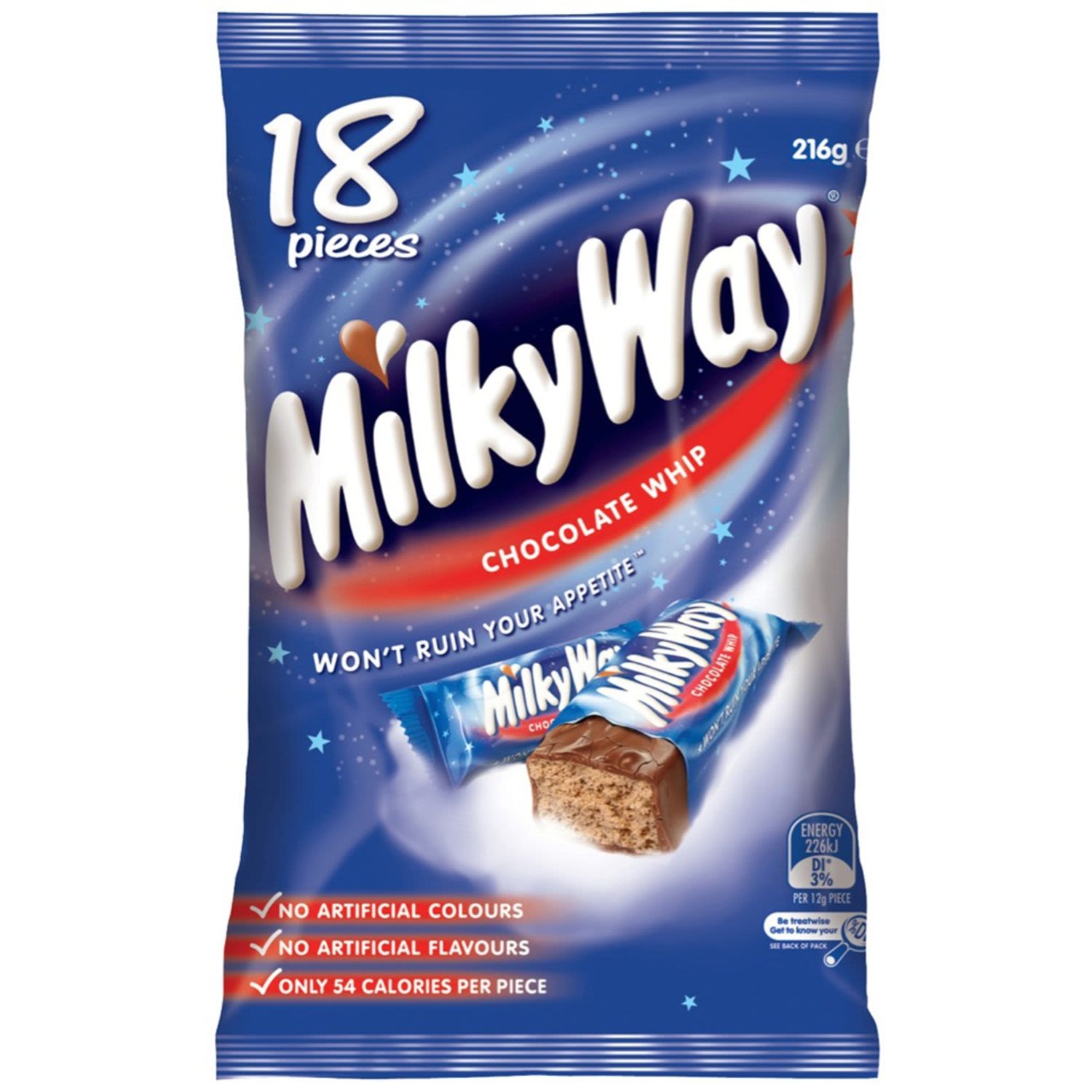 Milky Way Chocolate Medium Party Share Bag, 18 Each