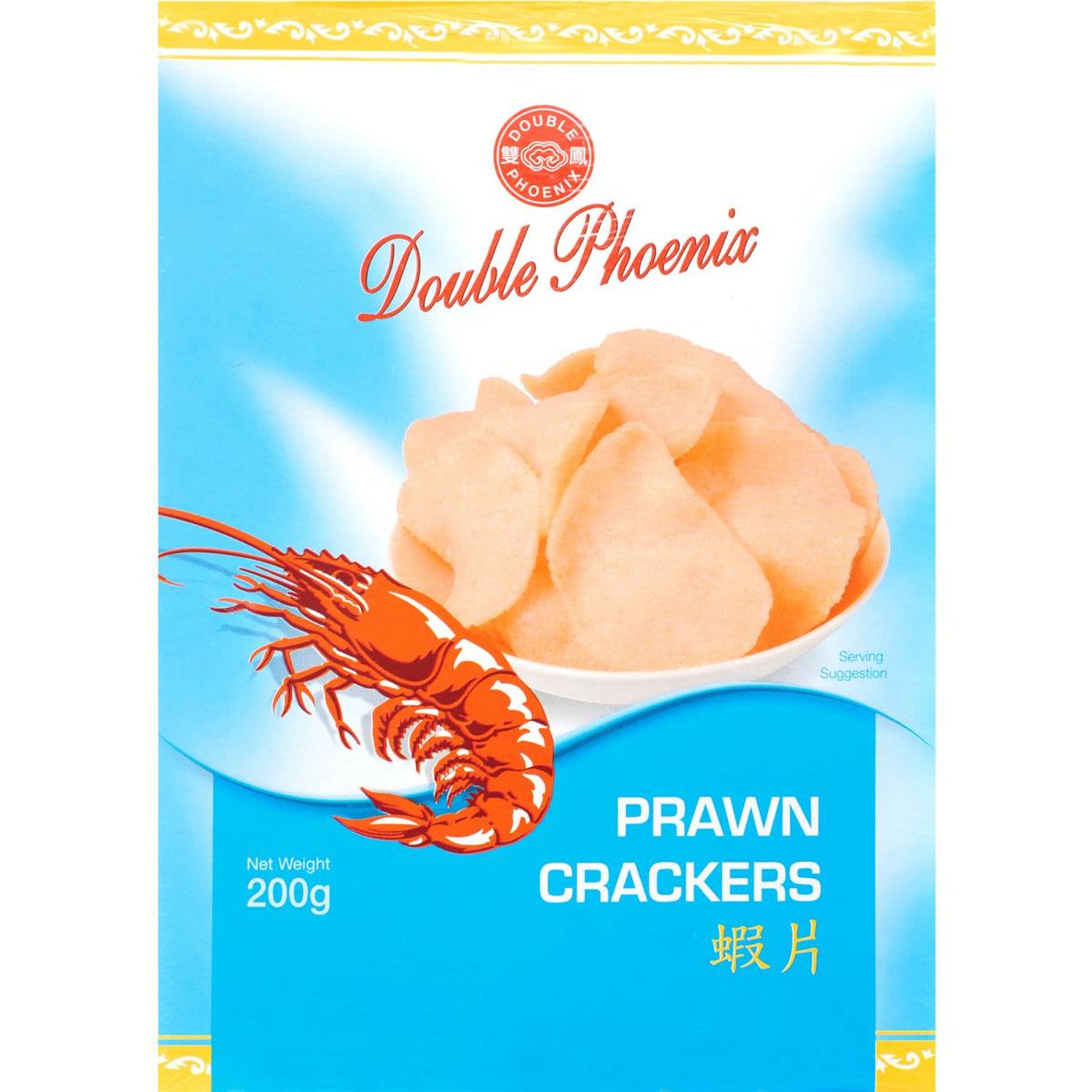 Double Phoenix Prawn Crackers, 200 Gram