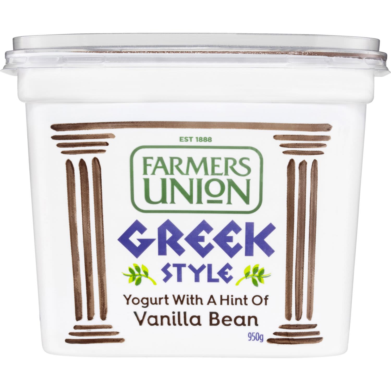Farmers Union Greek Style Yogurt Vanilla, 950 Gram