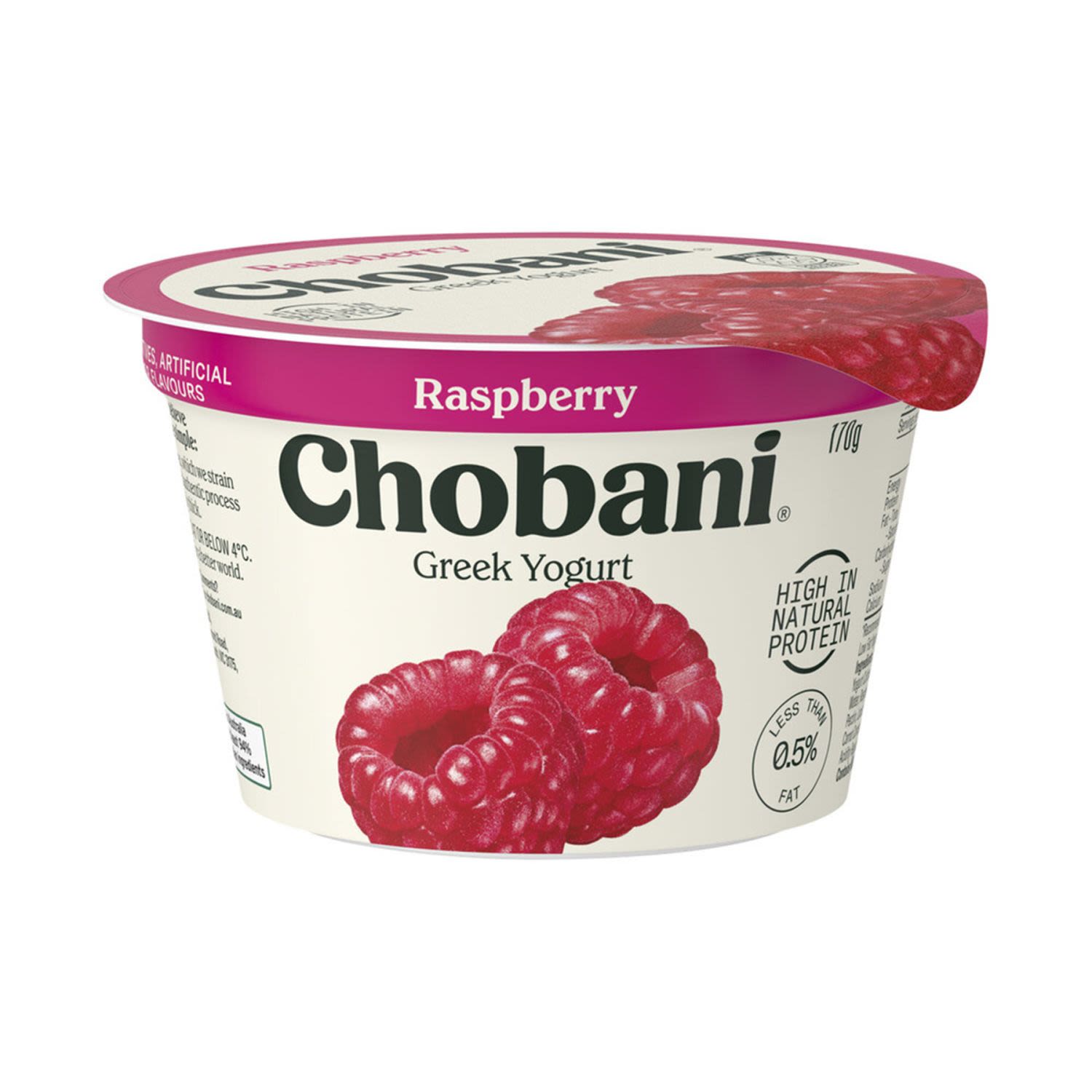 Chobani Raspberry Yoghurt, 170 Gram