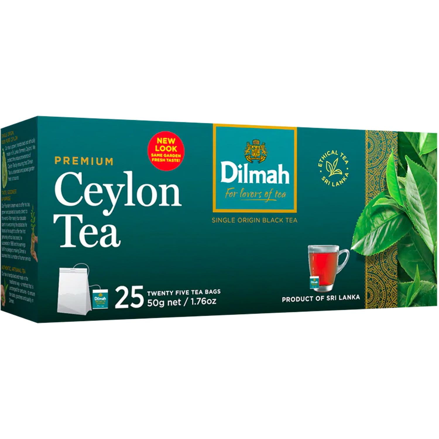 Dilmah Premium Ceylon Tea Bag, 25 Each