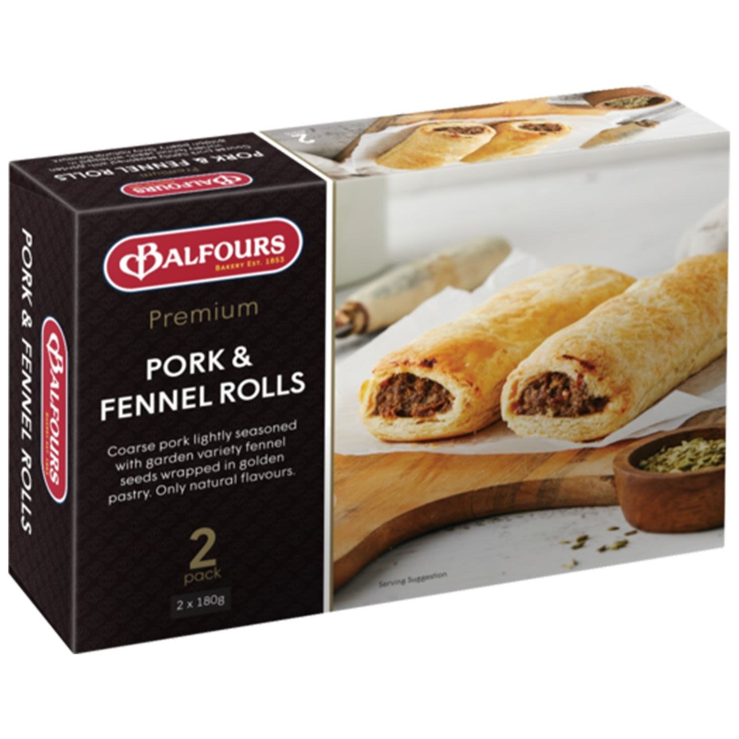 Balfours Roll Premium Pork & Fennel, 2 Each
