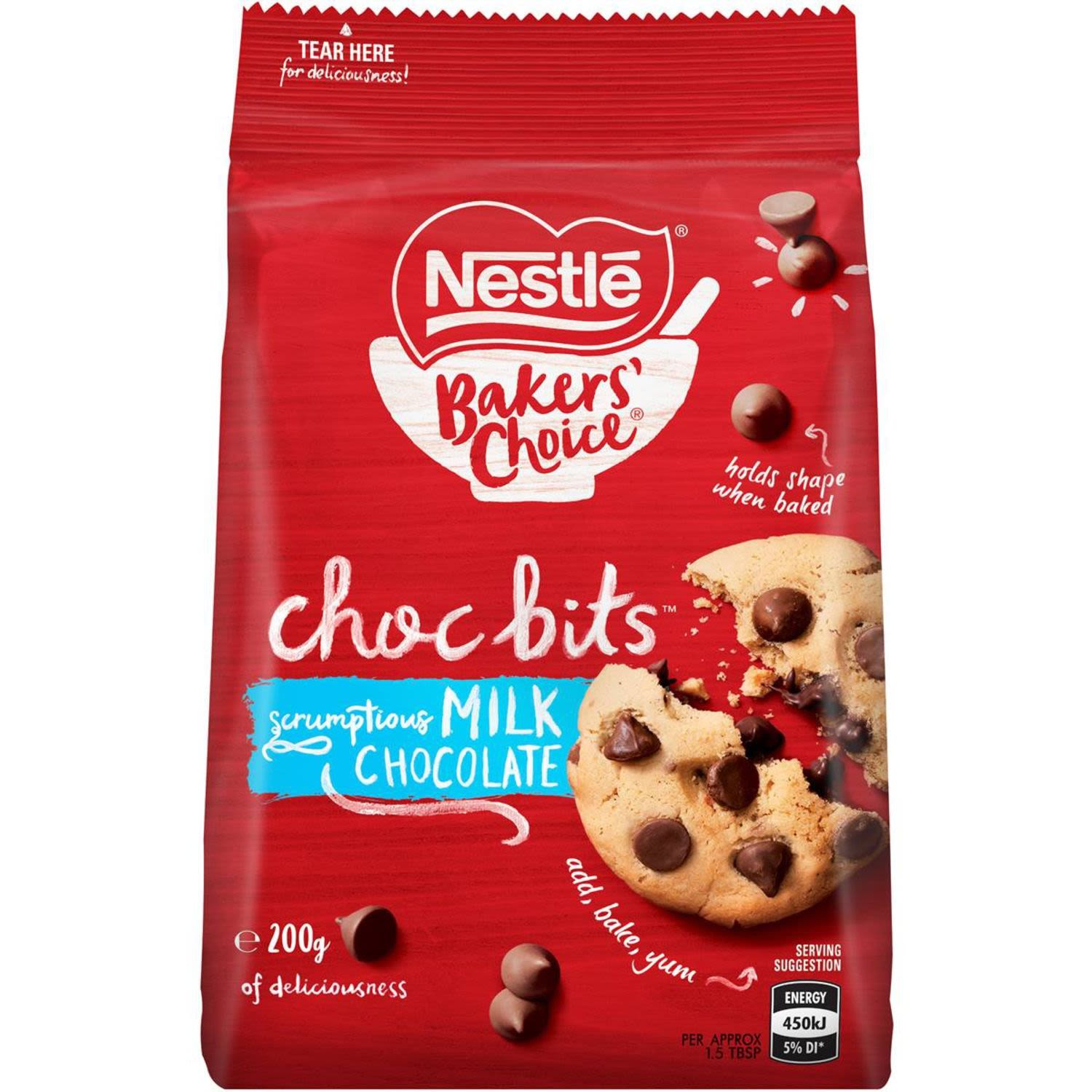 Nestlé Bakers' Choice Milk Chocolate Bits, 200 Gram