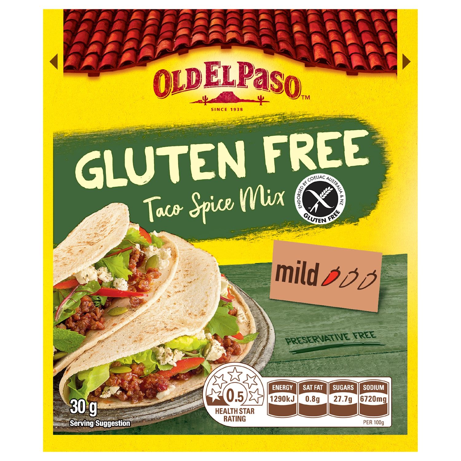 Old El Paso Spice Mix Gluten Free