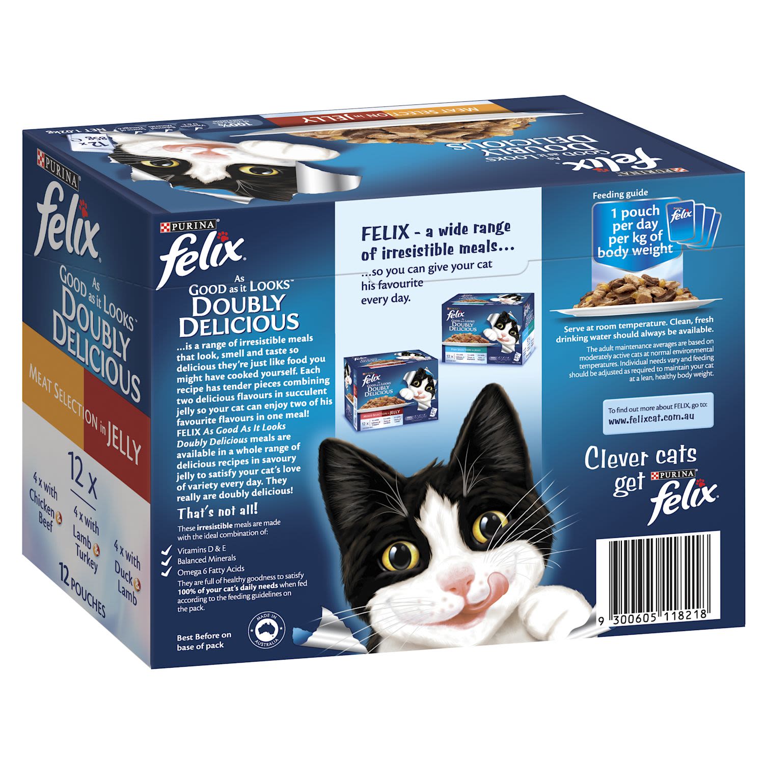 Felix Adult As Good as it Looks Doubly Delicious Meat Selection in Jelly Wet Cat Food IGA Shop Online