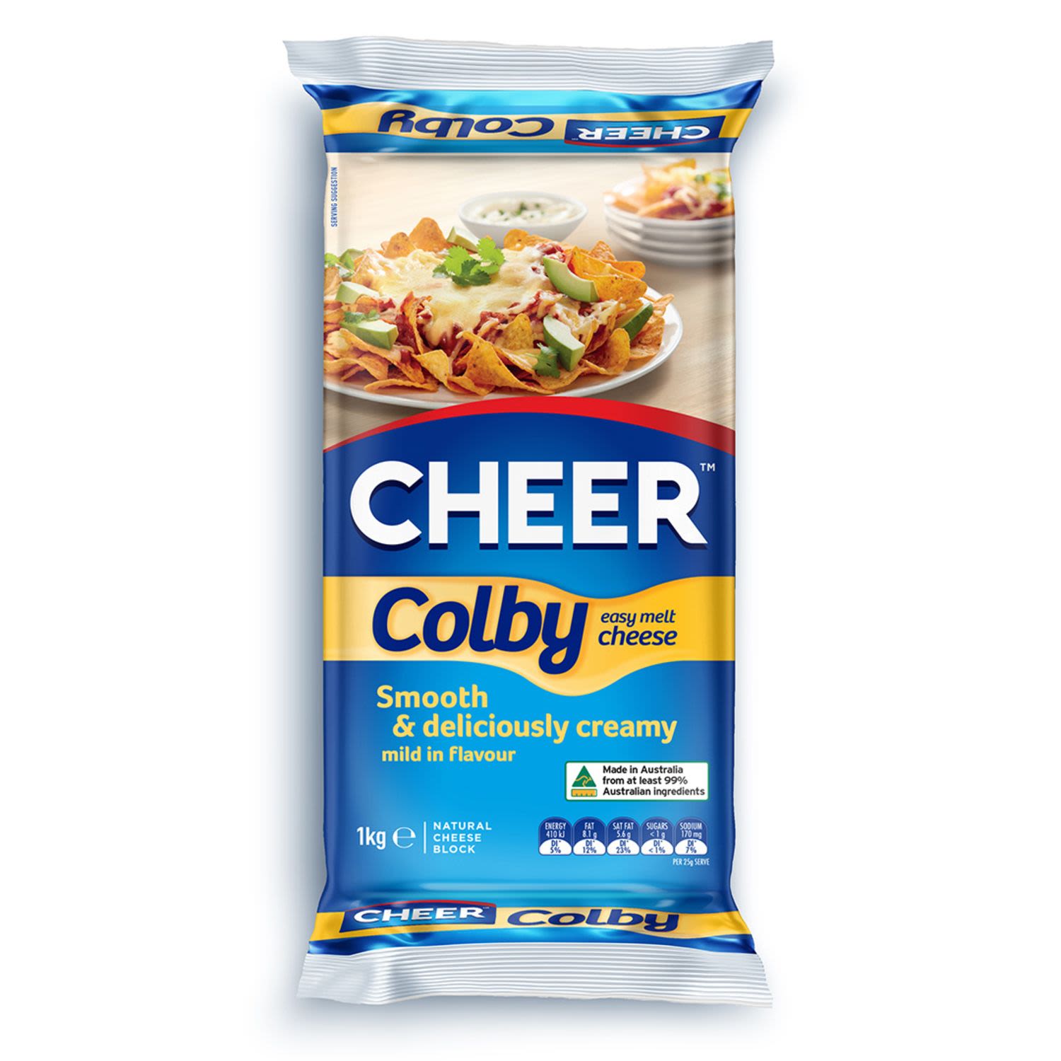 Cheer Cheese Block Colby, 1 Kilogram