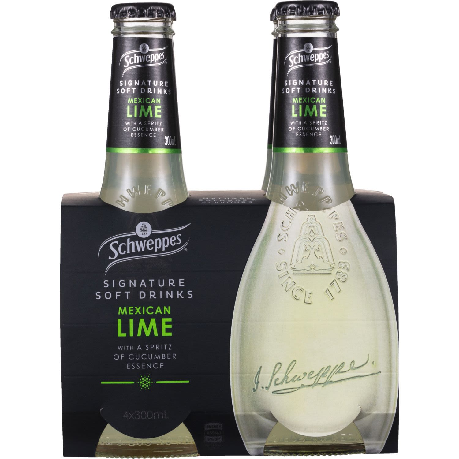 Schweppes Signature Soft Drinks Mexican Lime 300ml, 4 Each