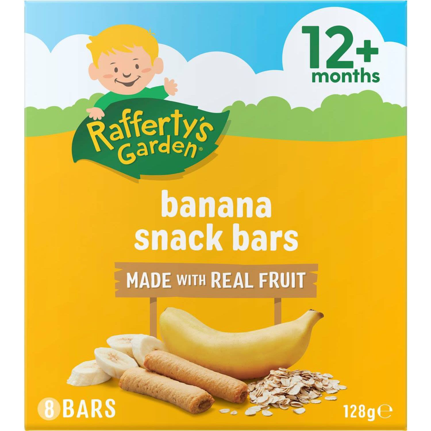 Rafferty's Garden Snack Banana Fruit Bars, 8 Each