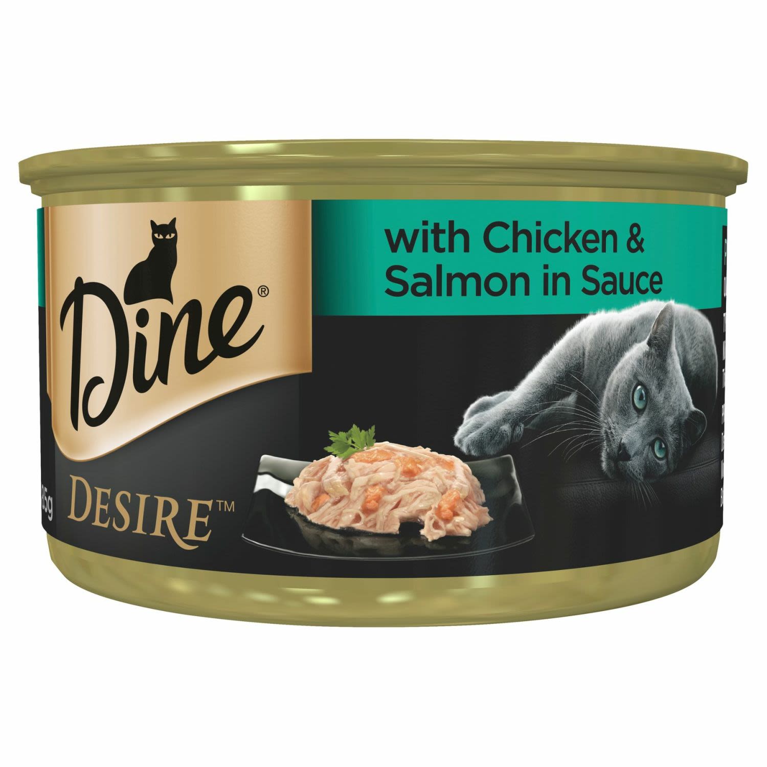 Dine Desire With Chicken & Salmon In Sauce, 85 Gram