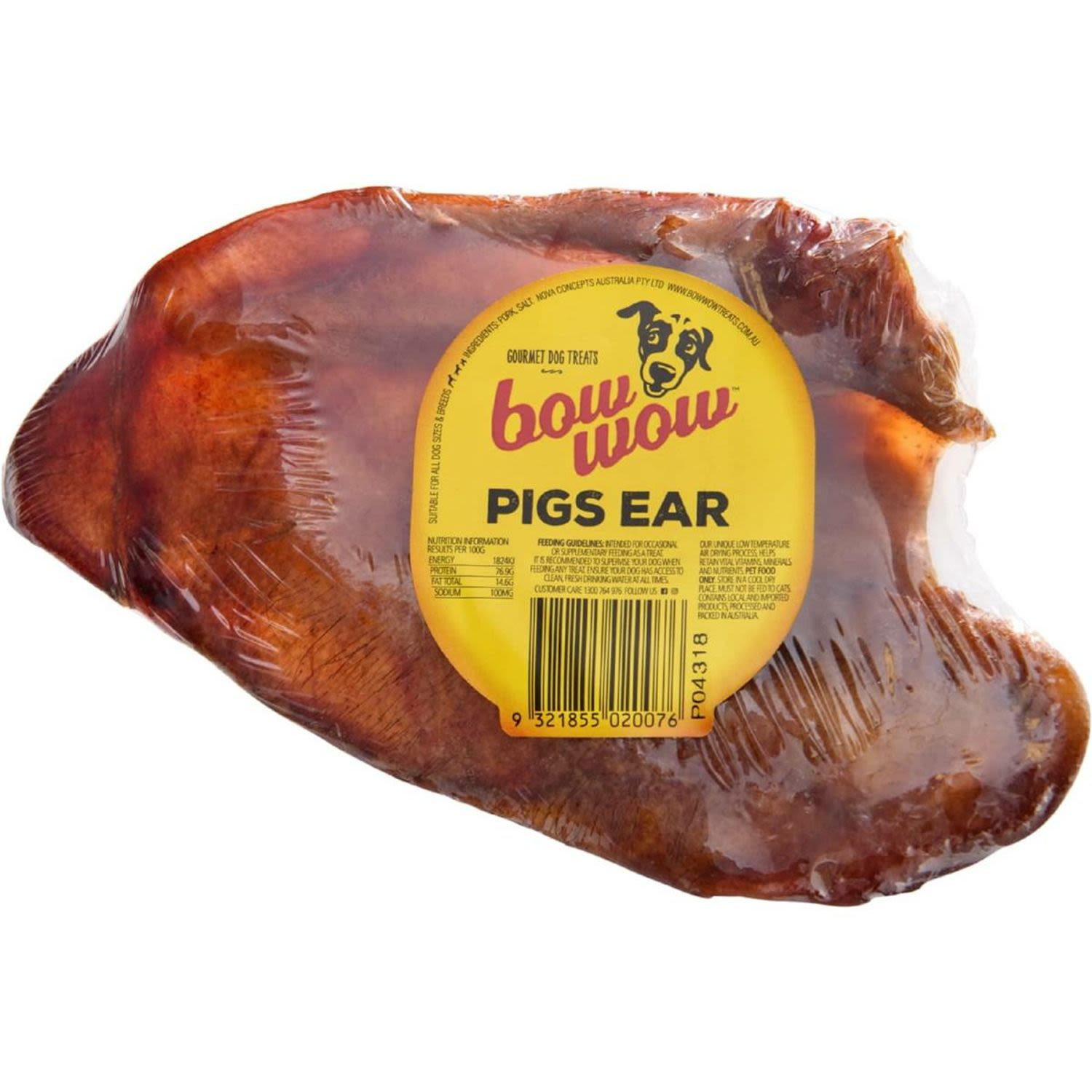 Bow Wow Pigs Ears Treats, 20 Gram