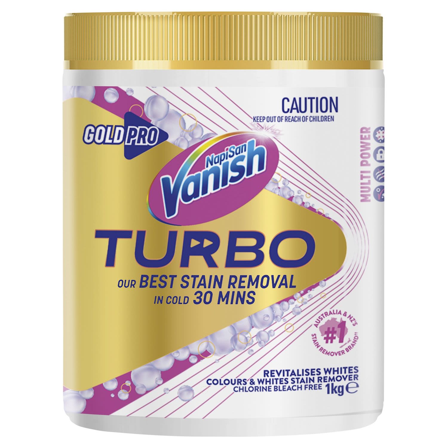 Vanish NapiSan Gold Pro Oxi Action Crystal White Stain Remover Powder
