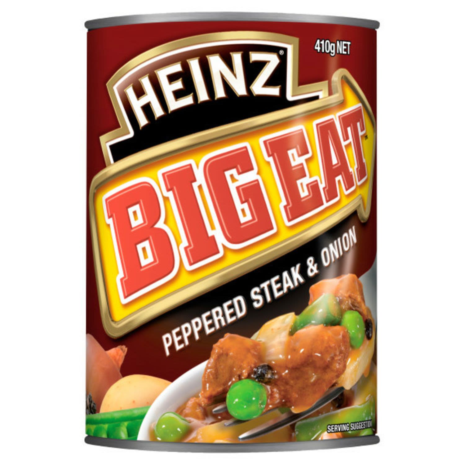 Heinz Big Eat Peppered Steak & Onion Canned Meal, 410 Gram