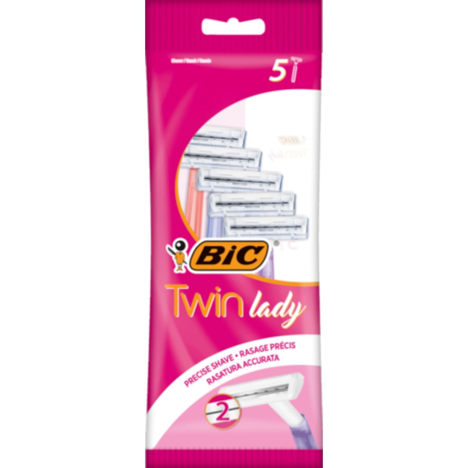 BIC Shaver Twin Lady, 5 Each