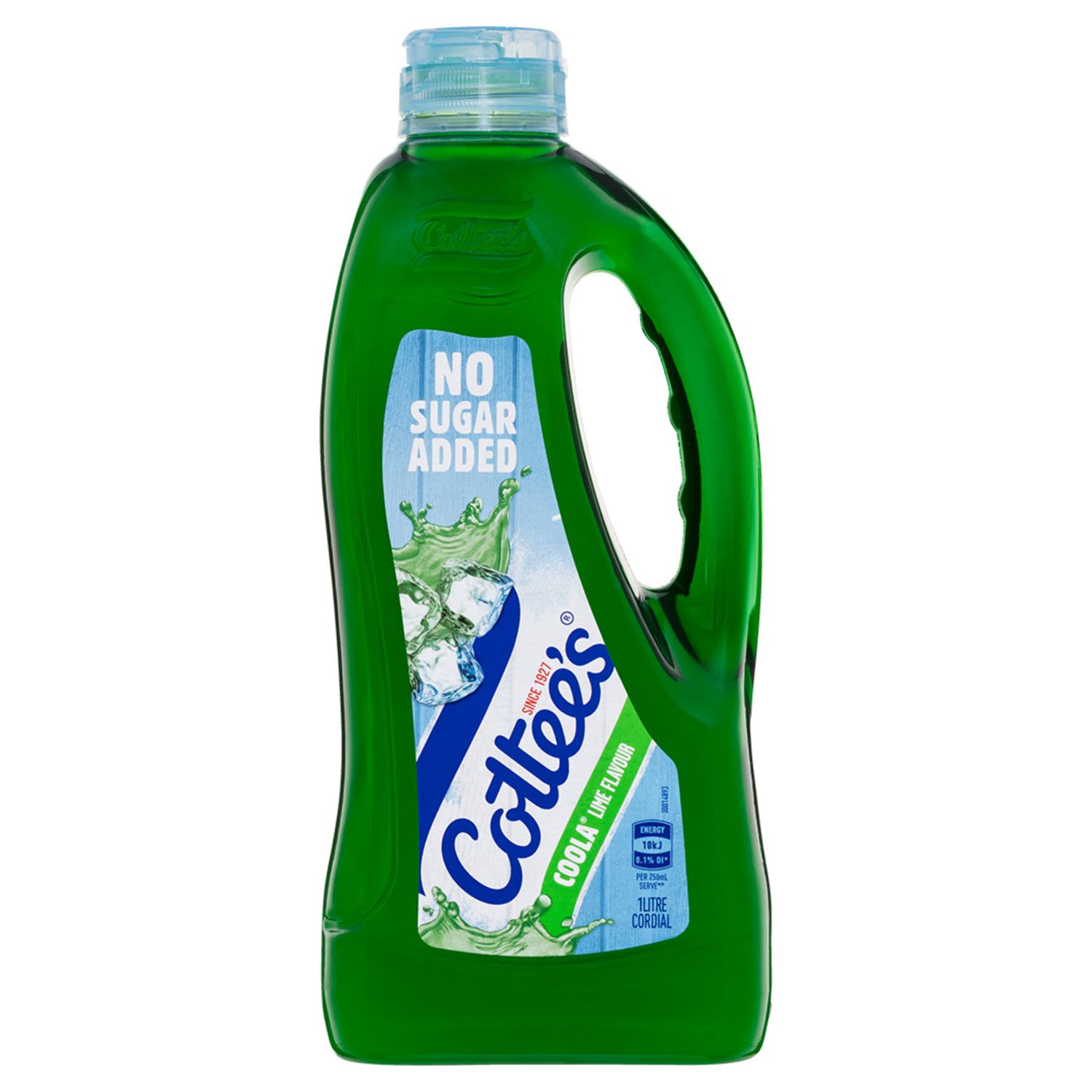 Cottee's Cordial Coola Lime Flavour No Added Sugar, 1 Litre