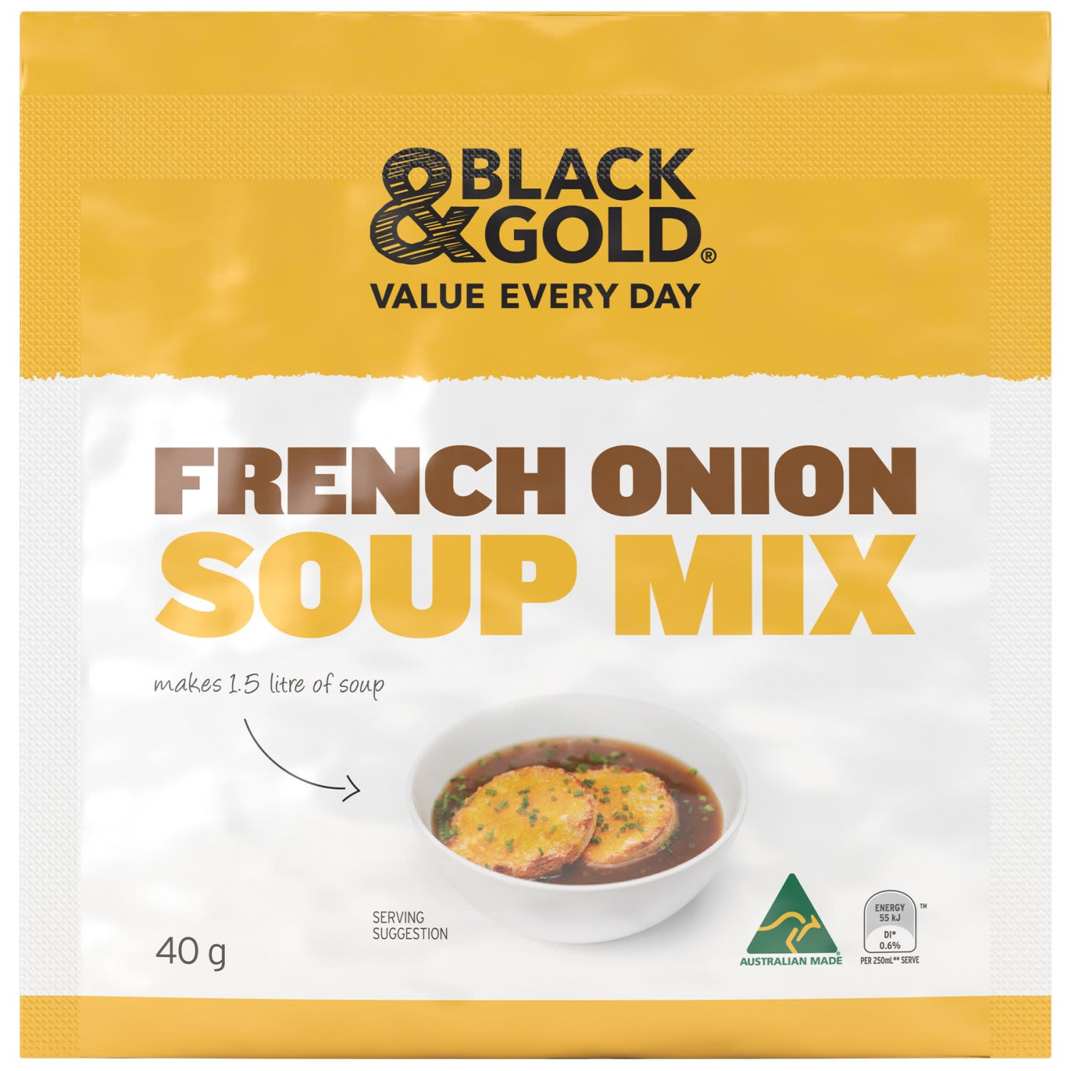 Black & Gold French Onion Soup, 40 Gram