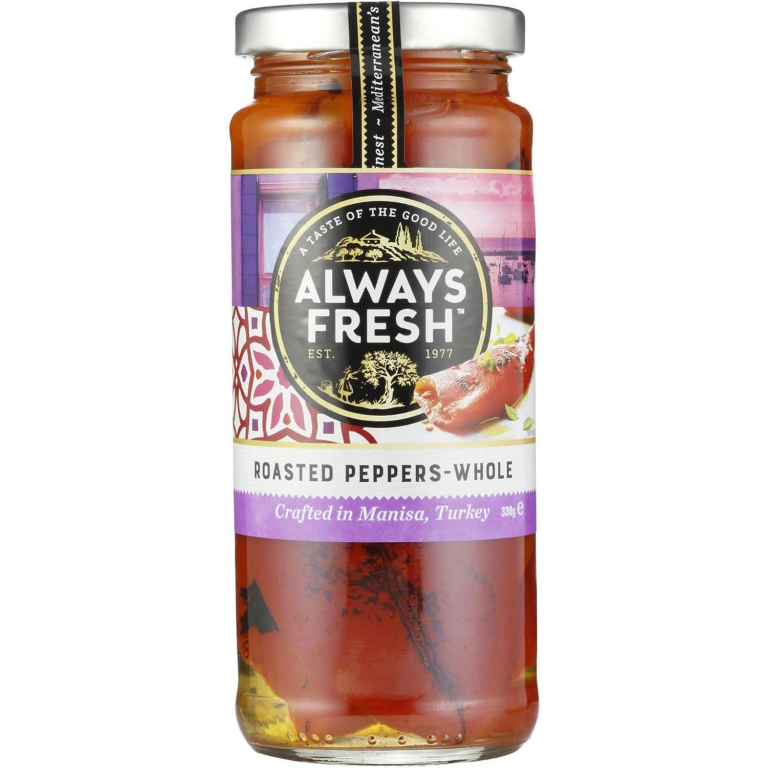 Always Fresh Roasted Peppers Whole, 330 Gram