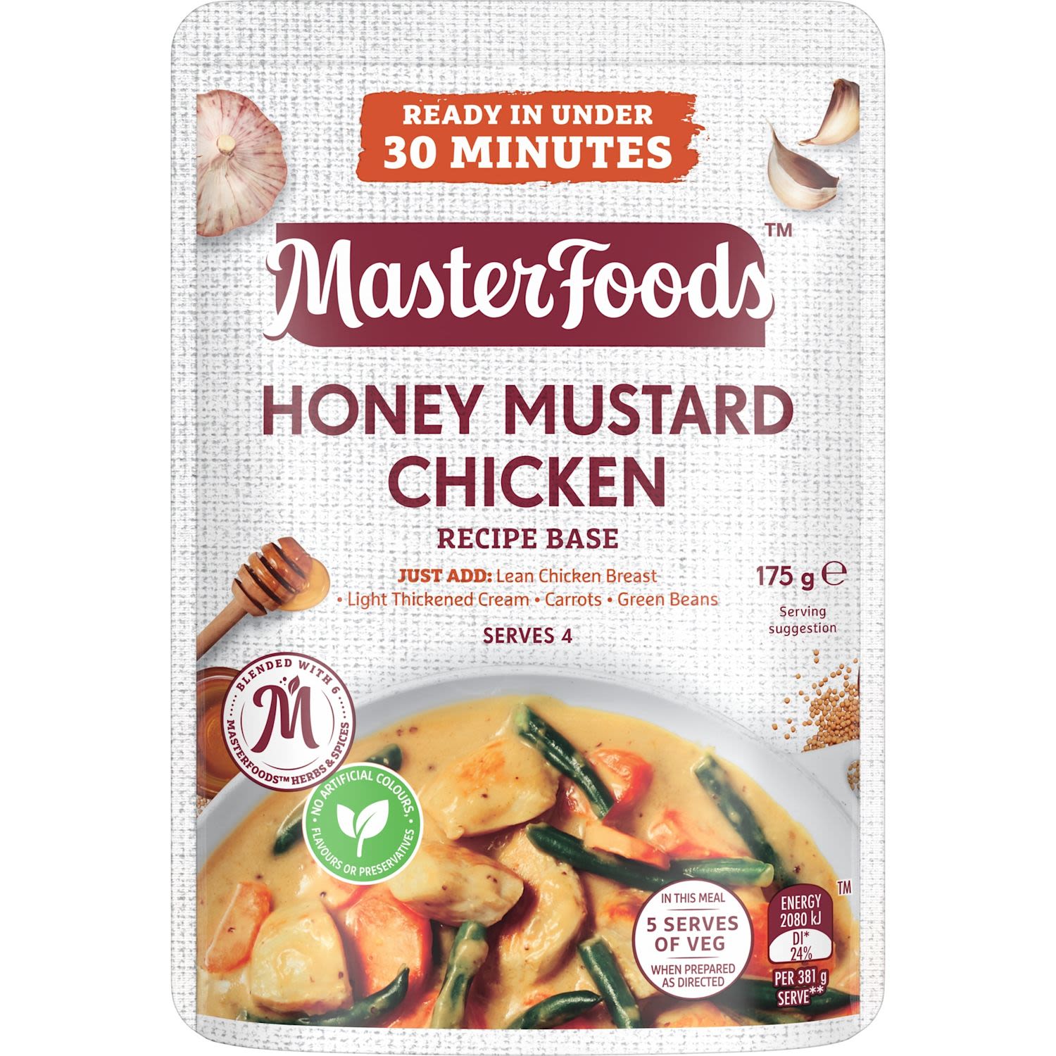 MasterFoods Honey Mustard Chicken Recipe Base