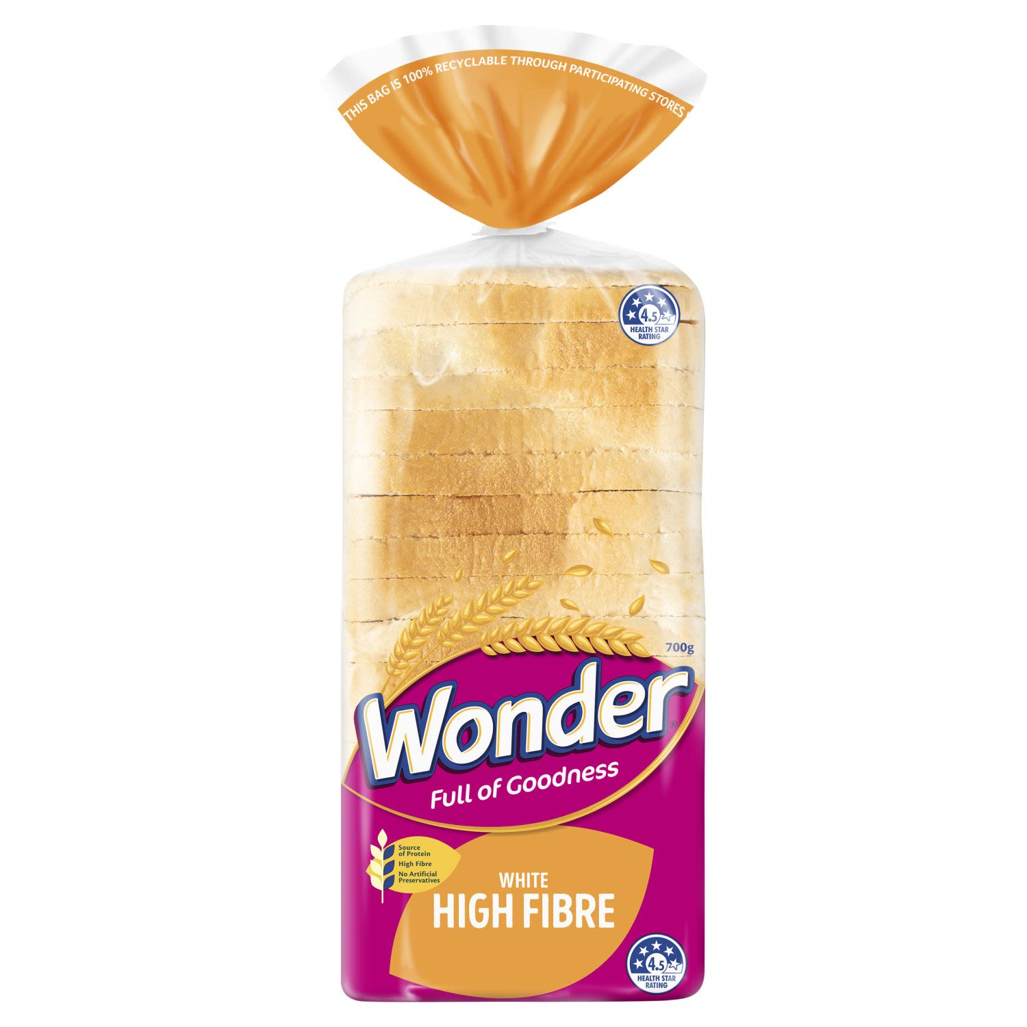 Our softest ever!
Feed their play with our softest ever white bread. Packed full of fibre to help your kids meet their daily fibre needs.
Delicious goodness active kids love.
Thiamin B1.
Helps produce energy.
Protein.
Helps grow & maintain muscles. Critical for growth and development of kids' bones.
- No added sugar.
- High Fibre.
- No Artificial Preservatives.