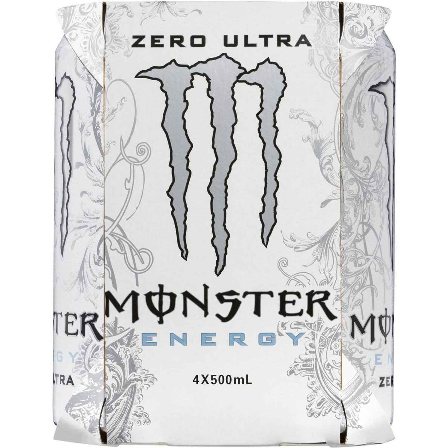 Monster Energy Drink Ultra Zero, 4 Each