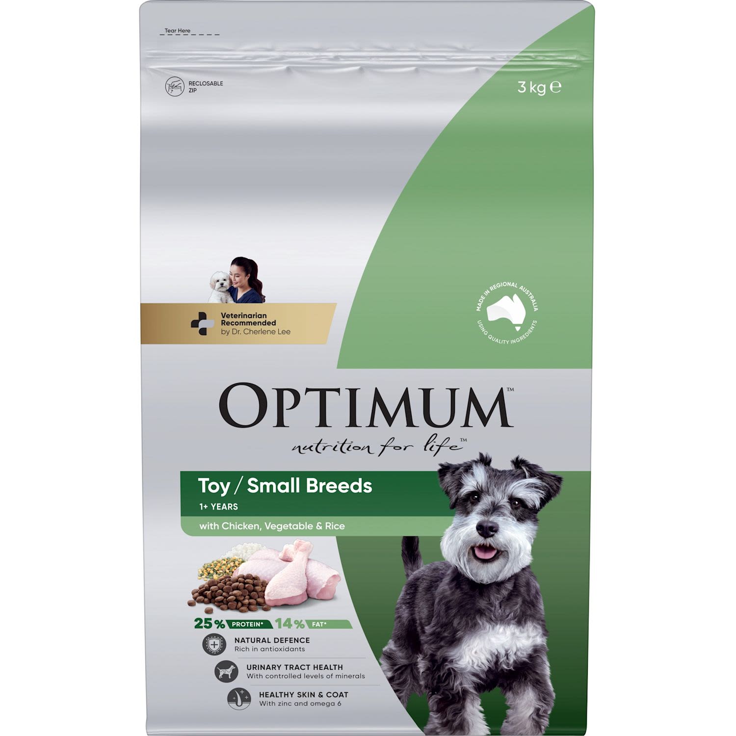 Optimum Toy/Small Breed with Chicken Vegetables & Rice Dry Dog Food