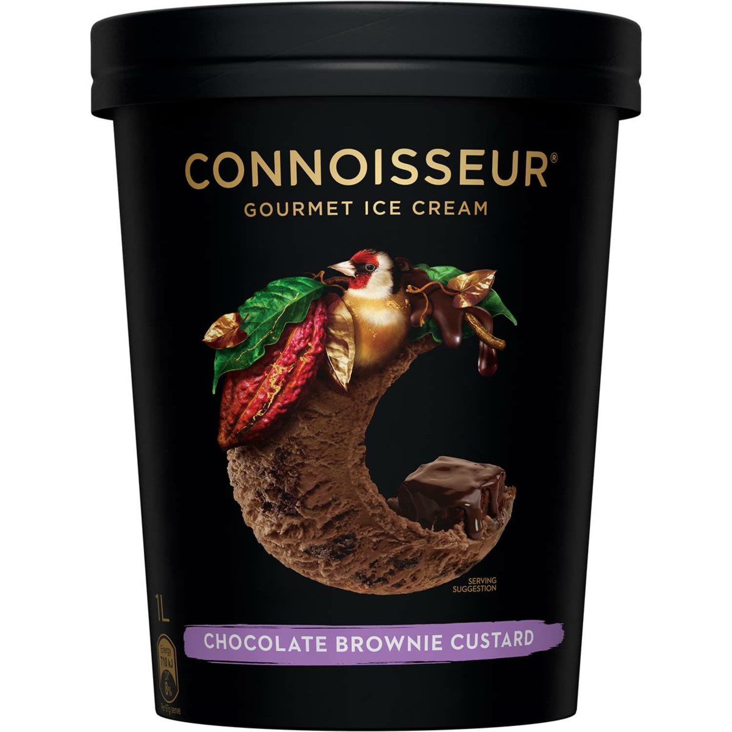 Connoisseur Ice Cream Chocolate Brownie, 1 Litre